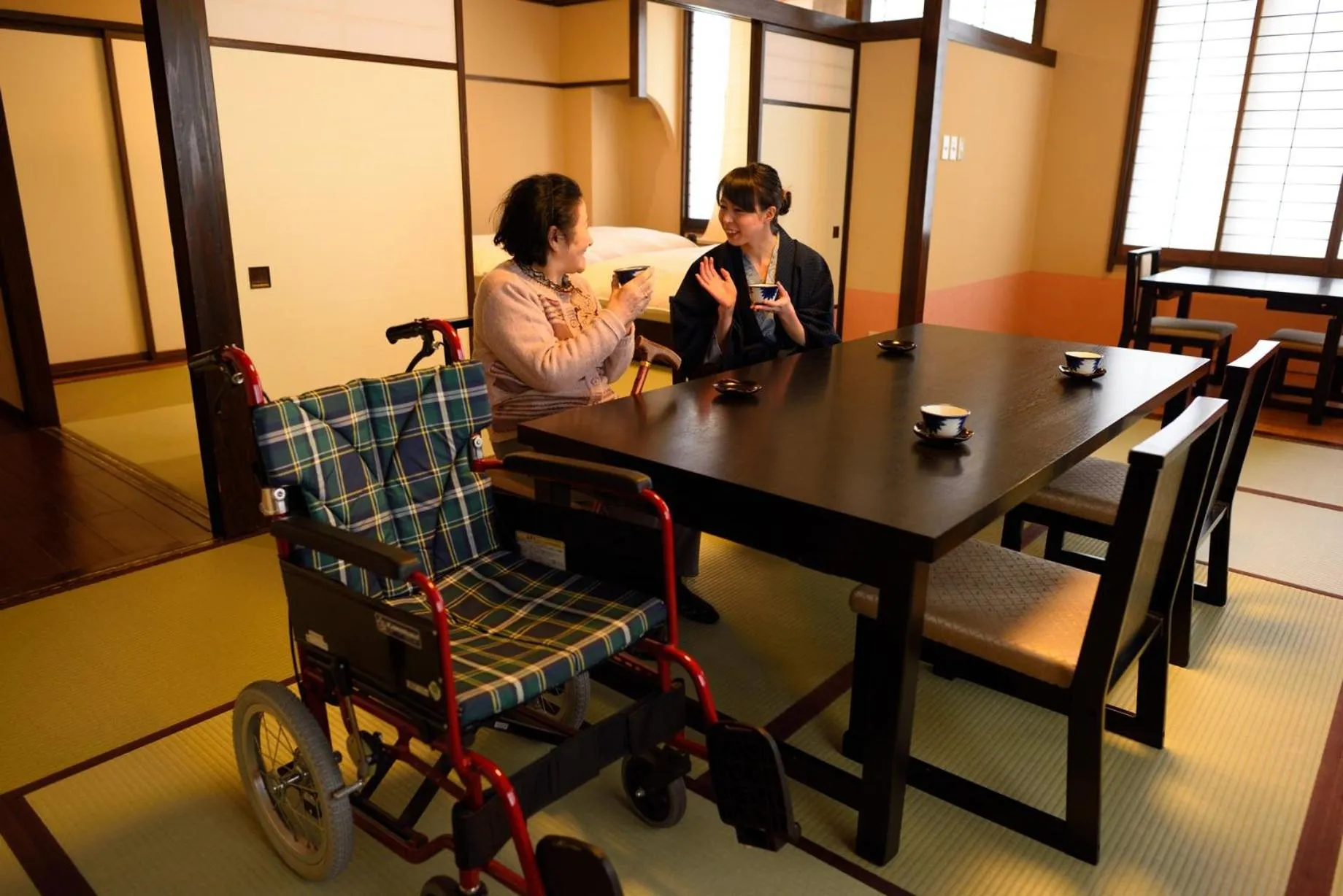 People in Tofuya Ryokan, Onogawa Onsen, Sauna, Barrier-free