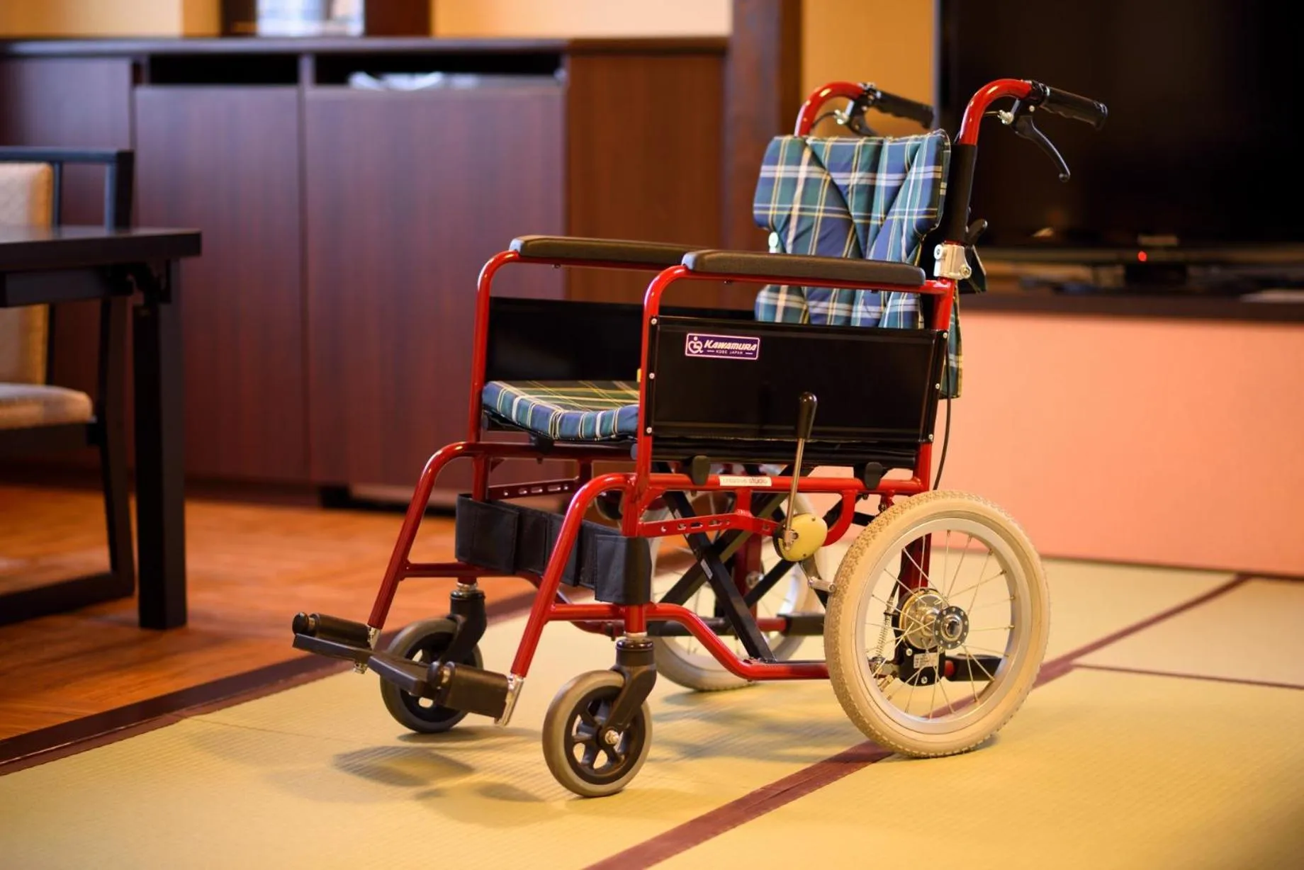 Facility for disabled guests in Tofuya Ryokan, Onogawa Onsen, Sauna, Barrier-free