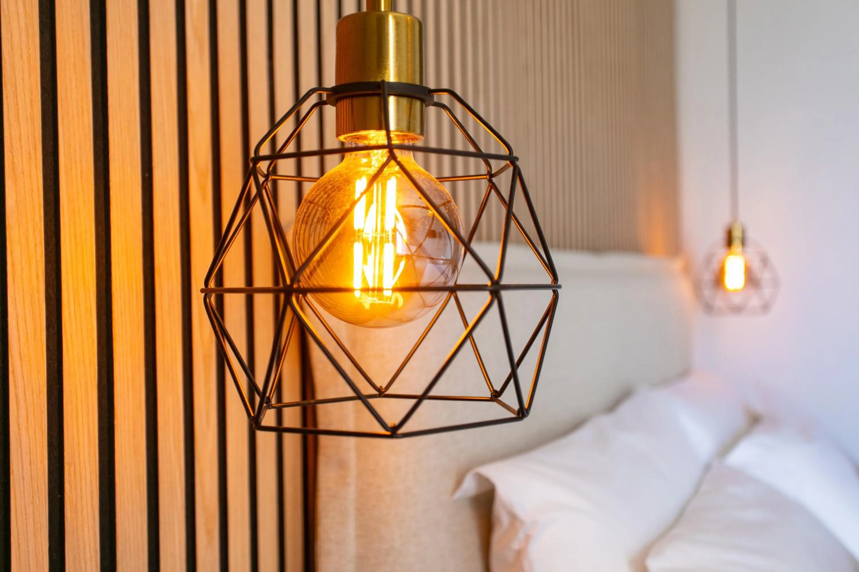 Bed in Hotel Agios Thomas