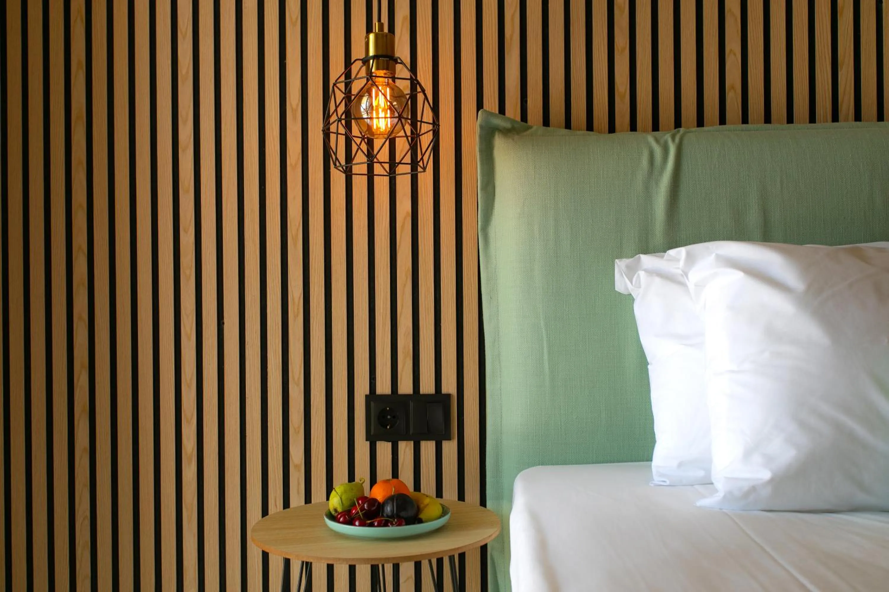 Bed in Hotel Agios Thomas