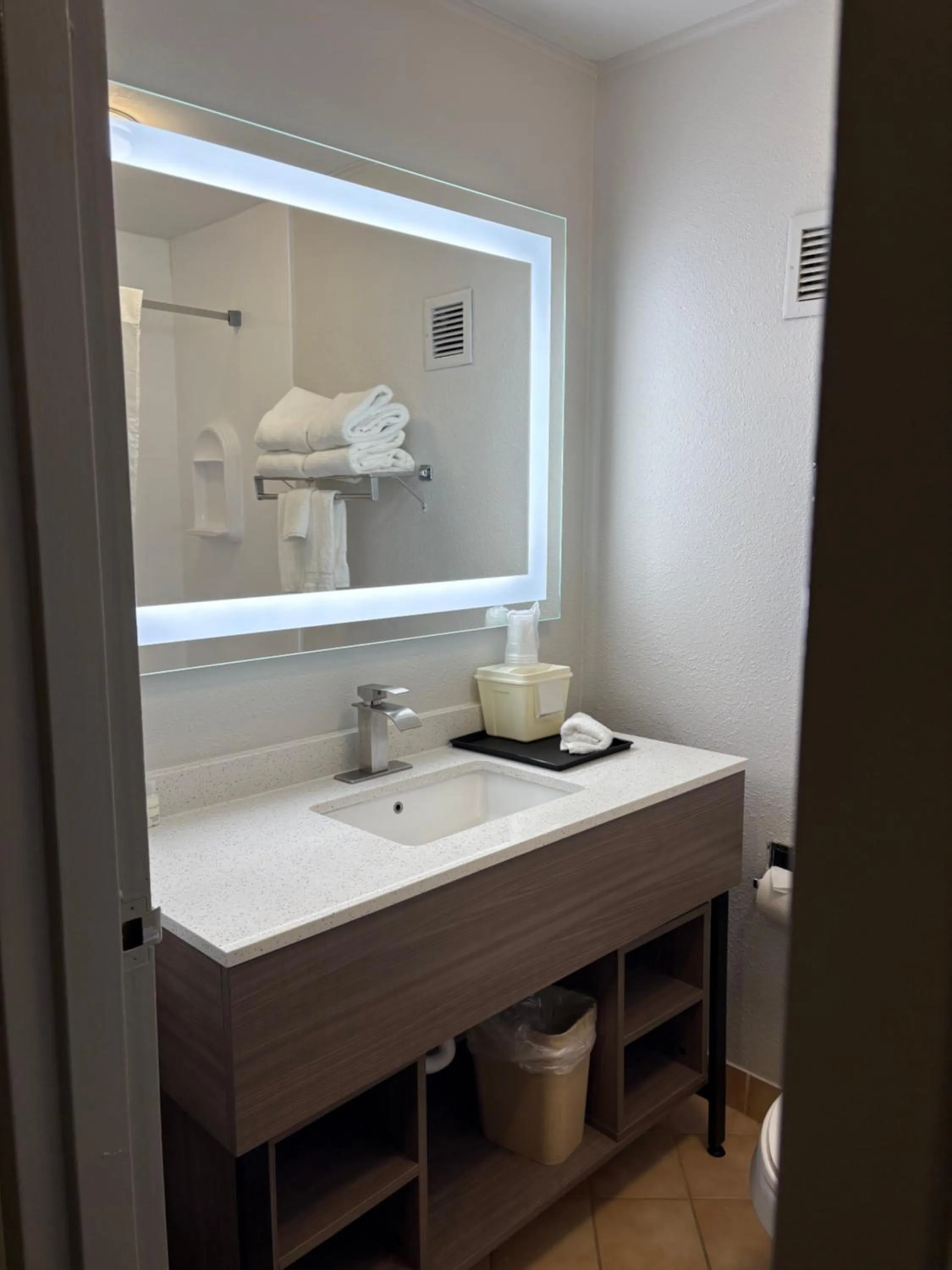 Bathroom in Clarion Inn & Suites and Convention Center