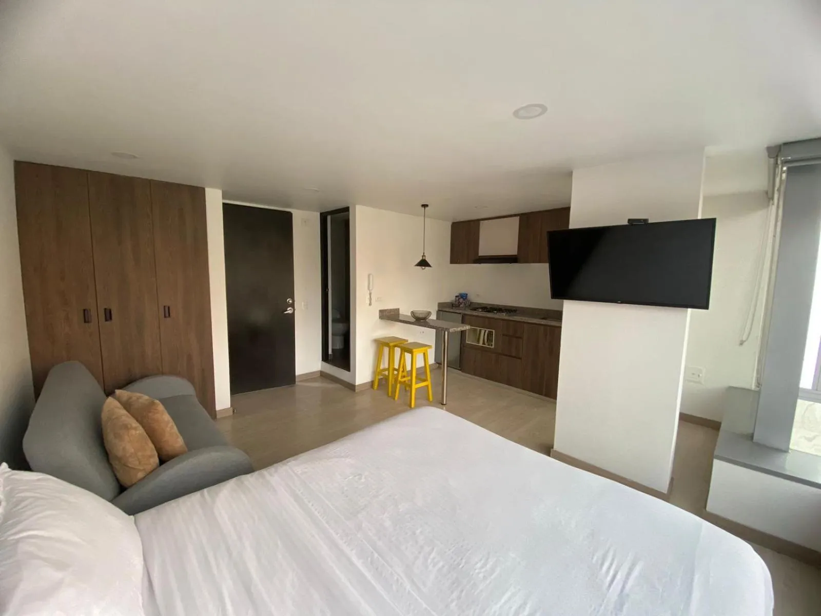 Photo of the whole room, Bed in Spacio30