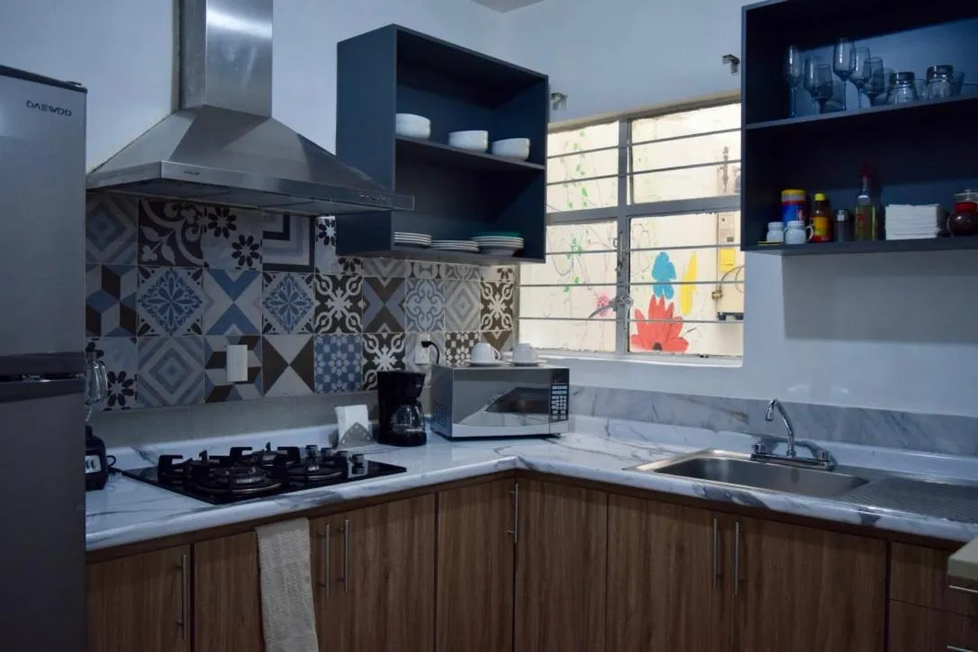 Kitchen or kitchenette in Casa Miranda Morelos