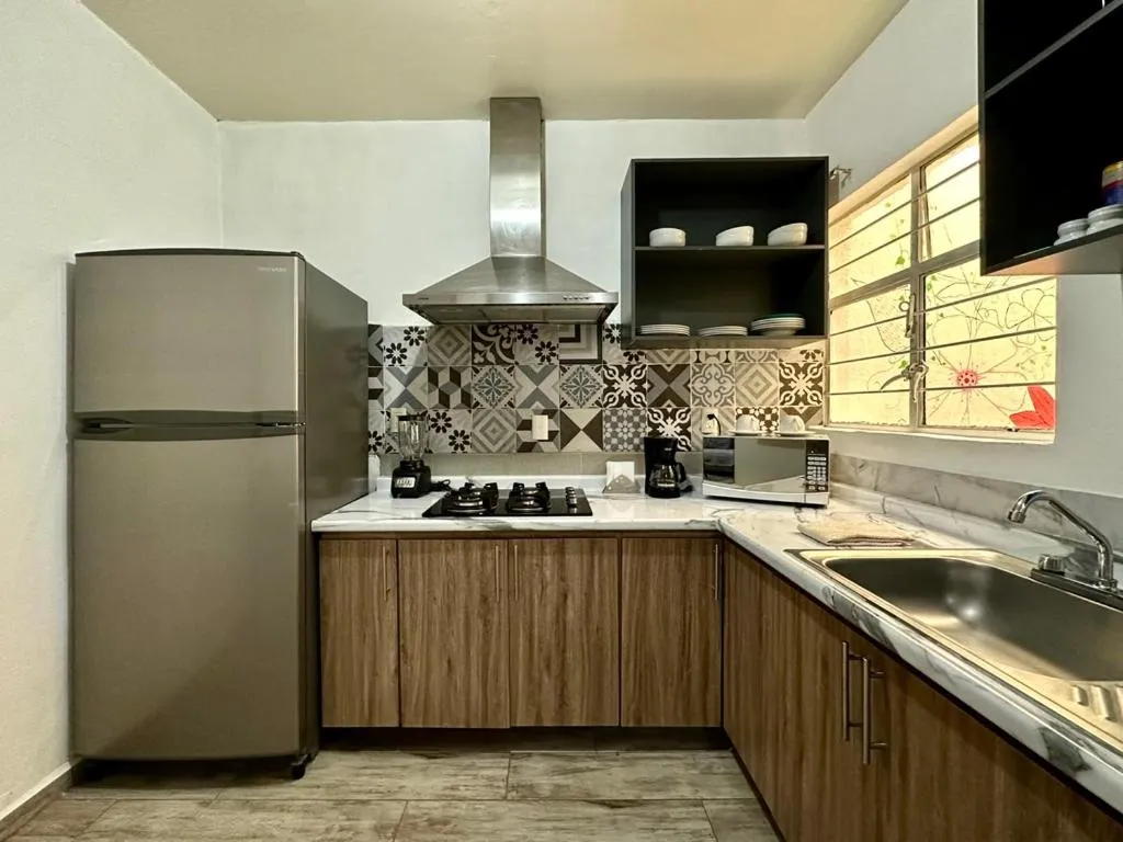 Kitchen or kitchenette in Casa Miranda Morelos