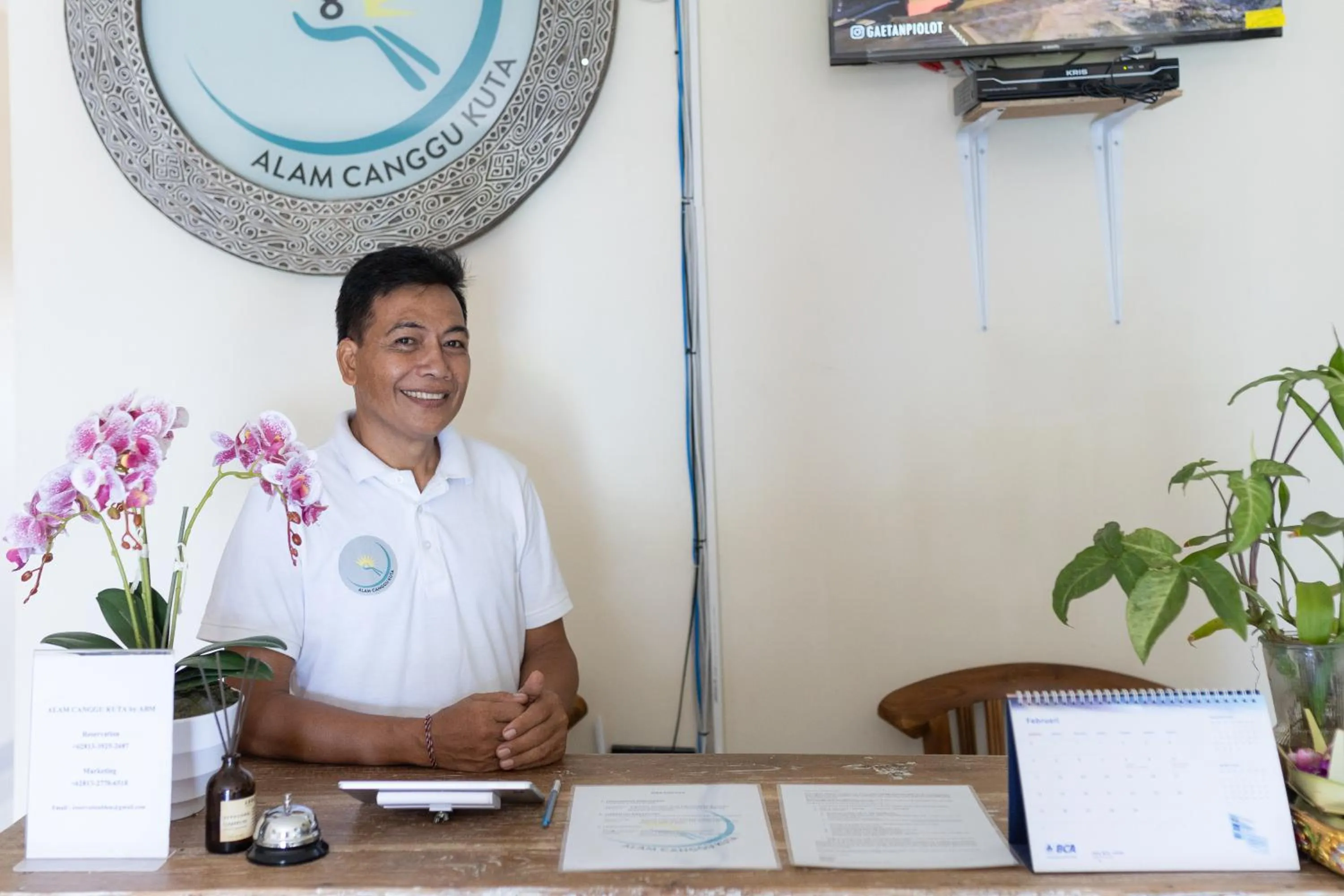 Lobby or reception in Alam Canggu Kuta by ABM