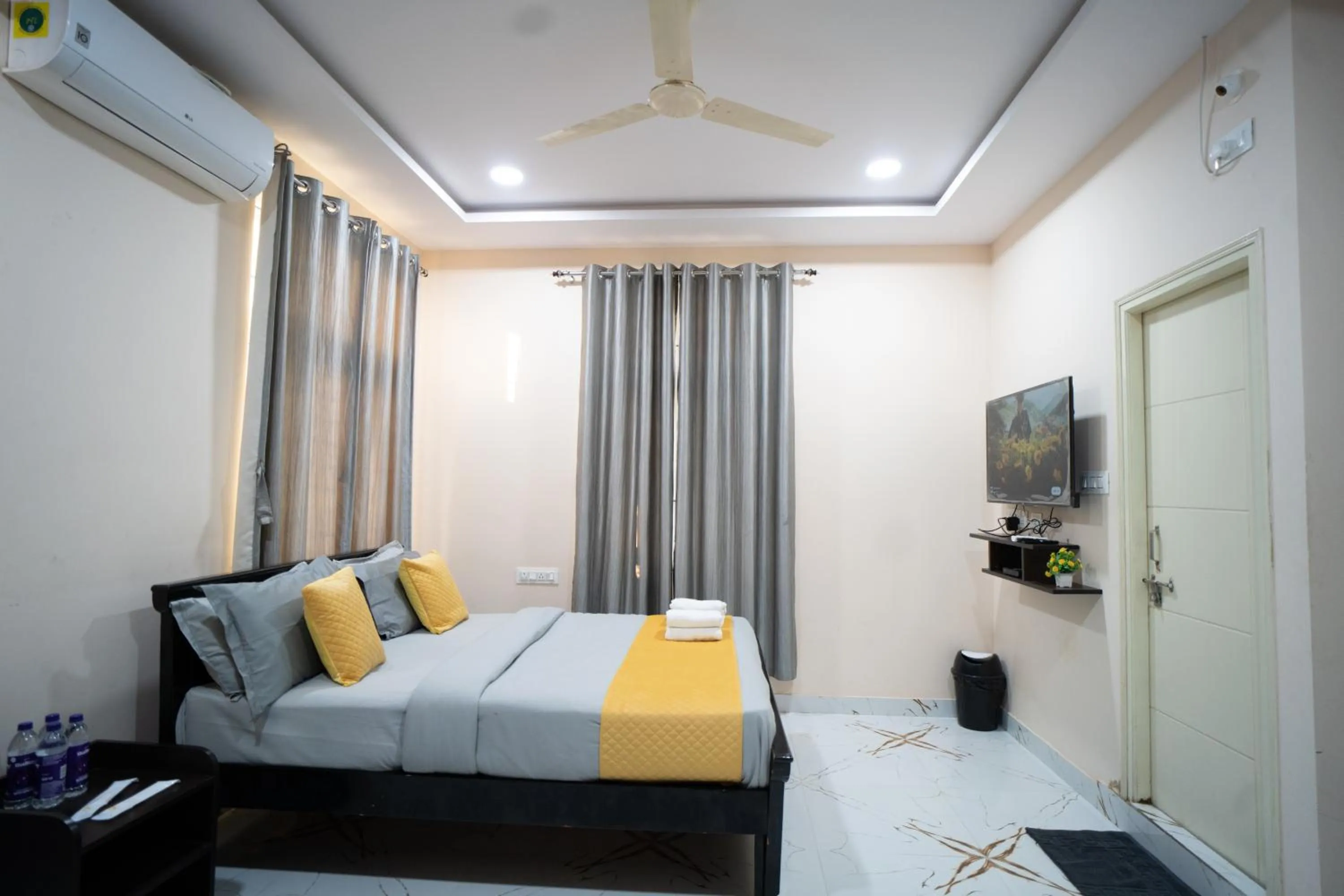 Bed in Yellow Bells Gachibowli