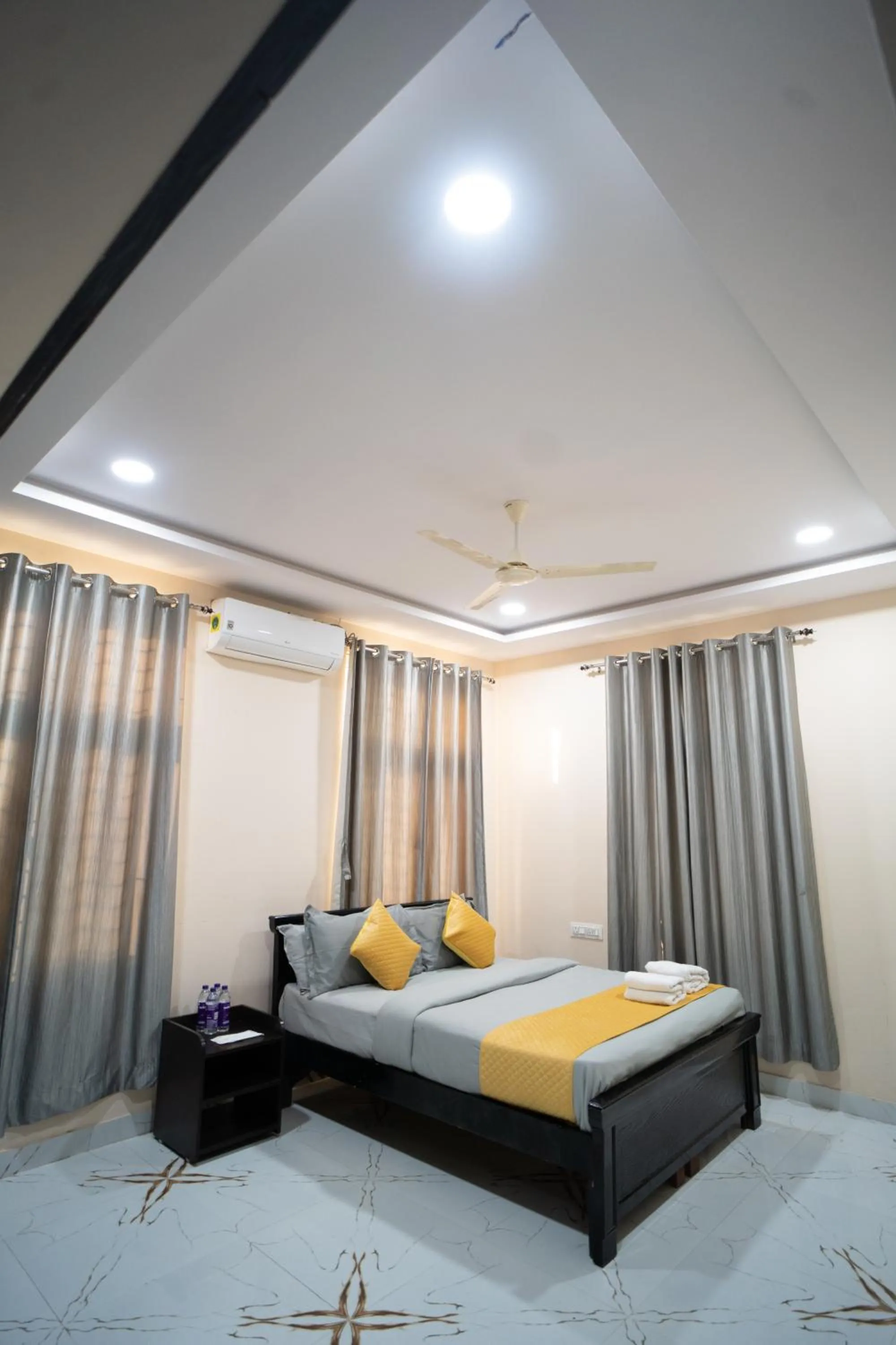 Bed in Yellow Bells Gachibowli