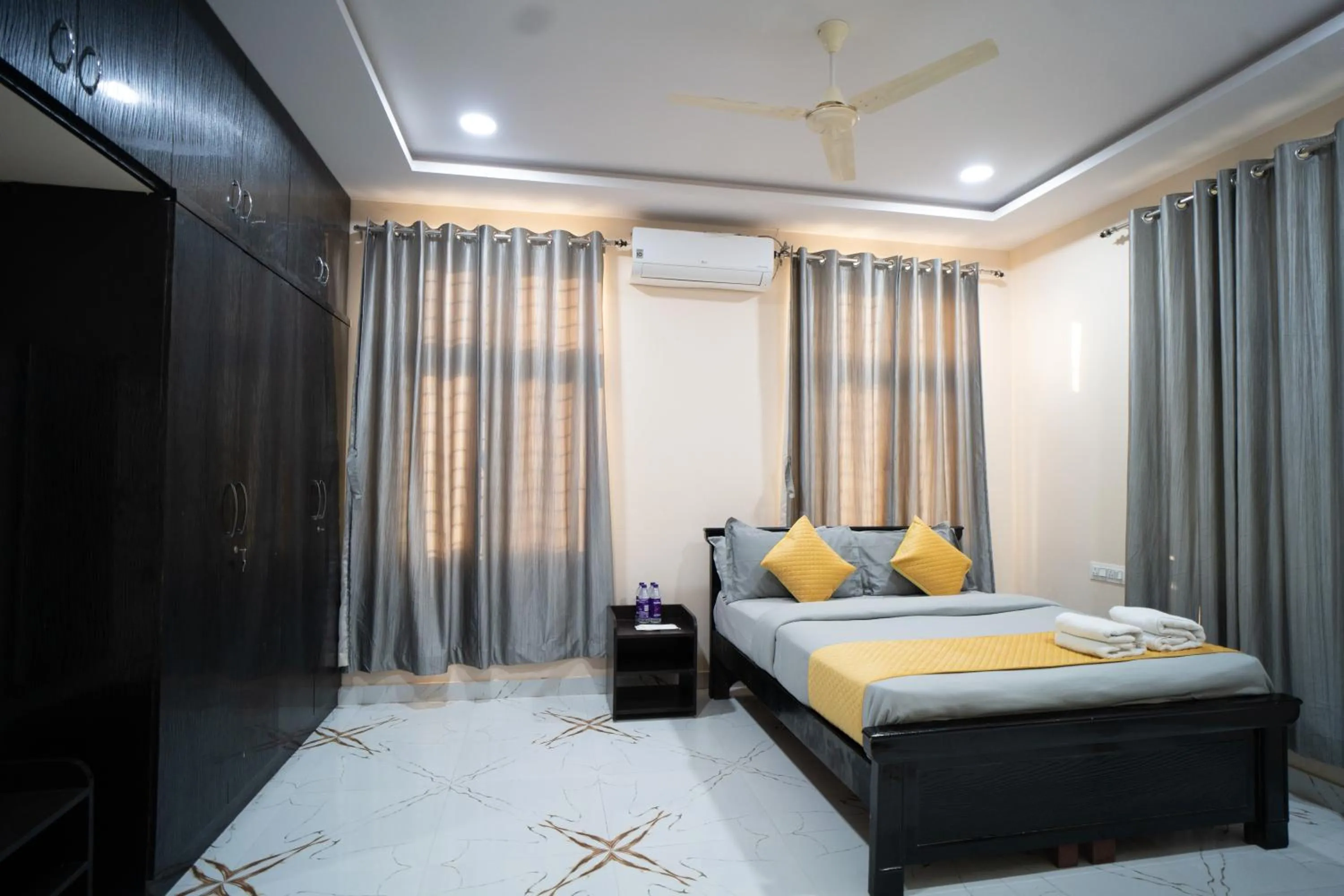 Bed in Yellow Bells Gachibowli