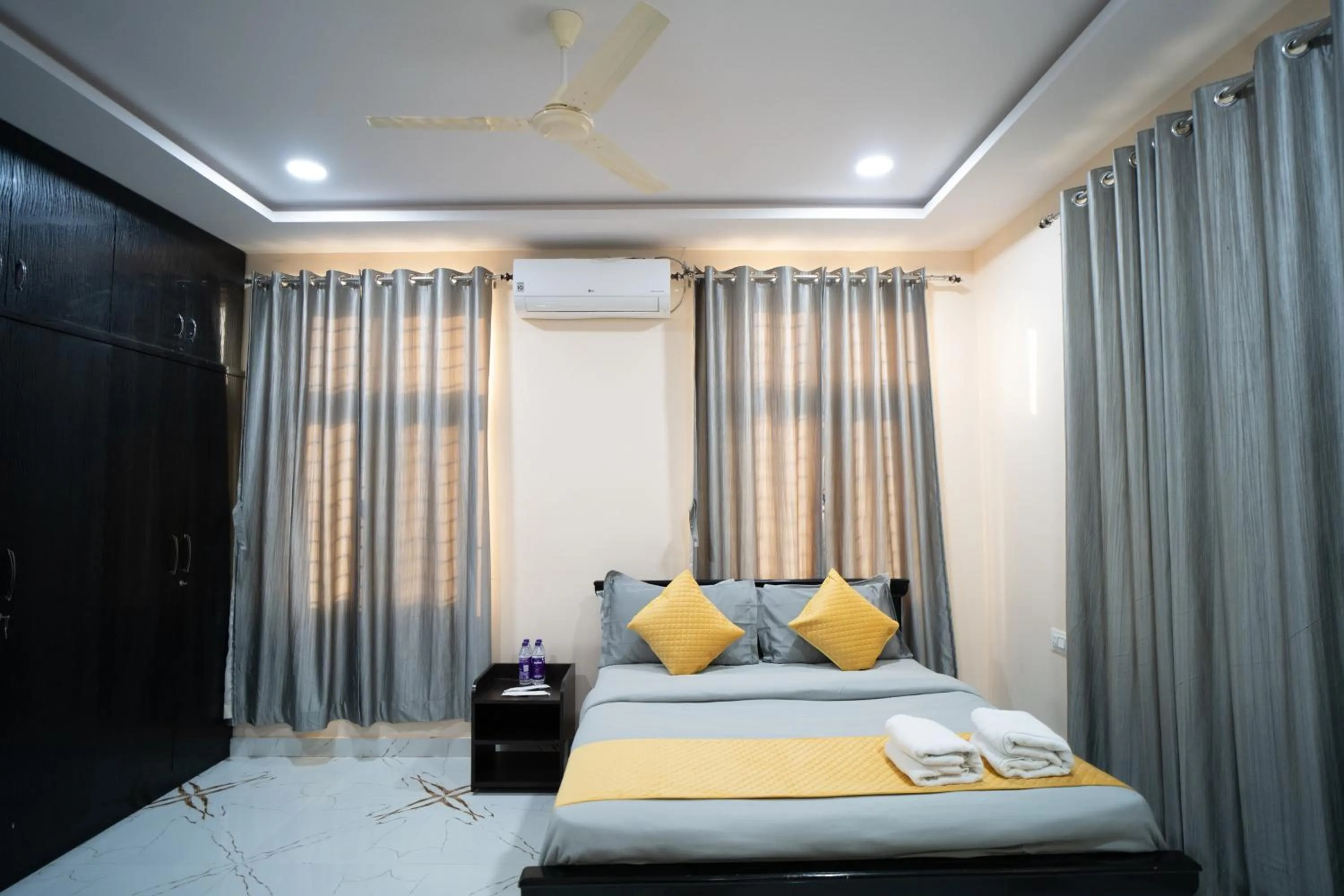 Bed in Yellow Bells Gachibowli