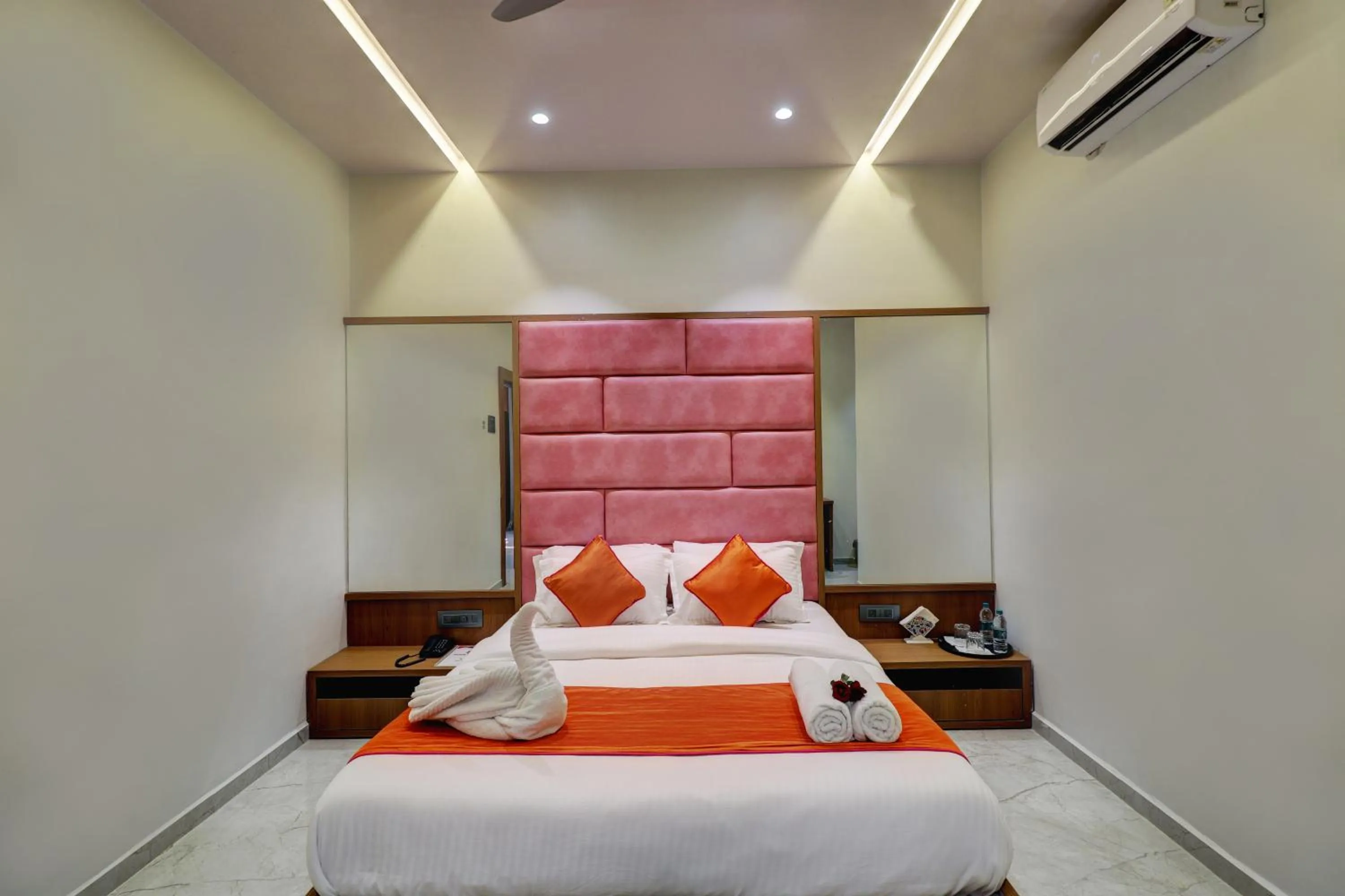 Bed in Radhe Residency