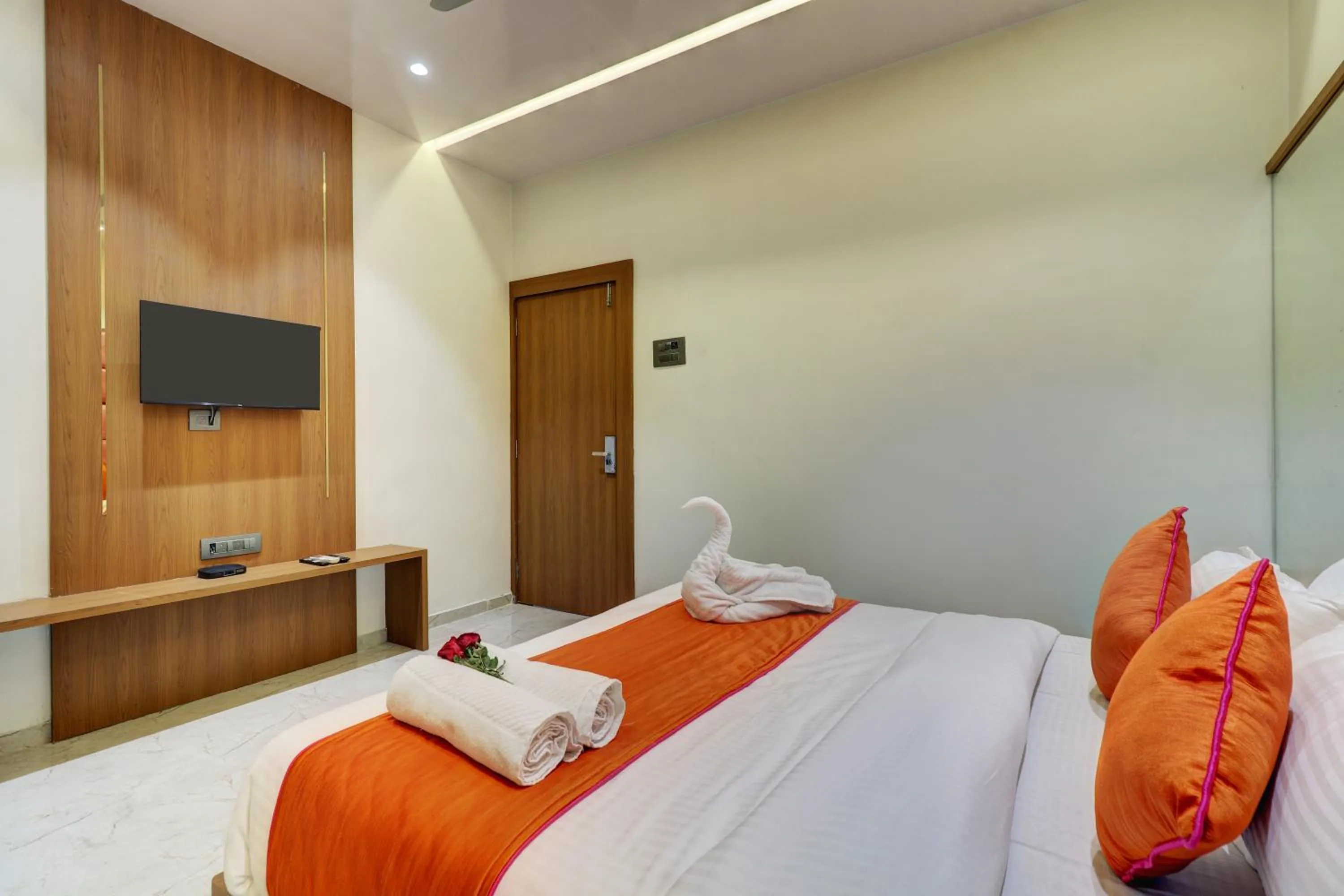 Property building, Bed in Radhe Residency