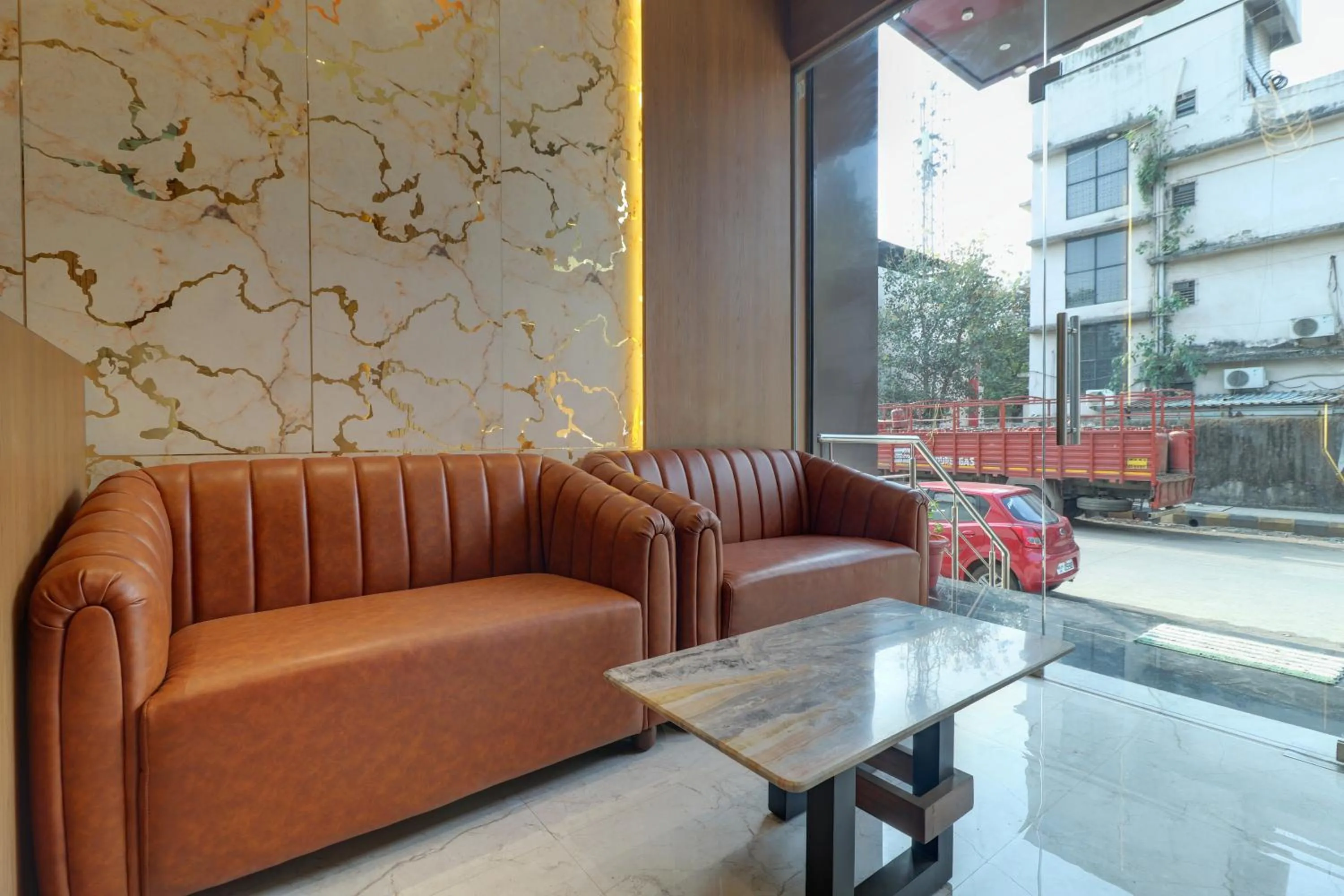 Seating area in Radhe Residency