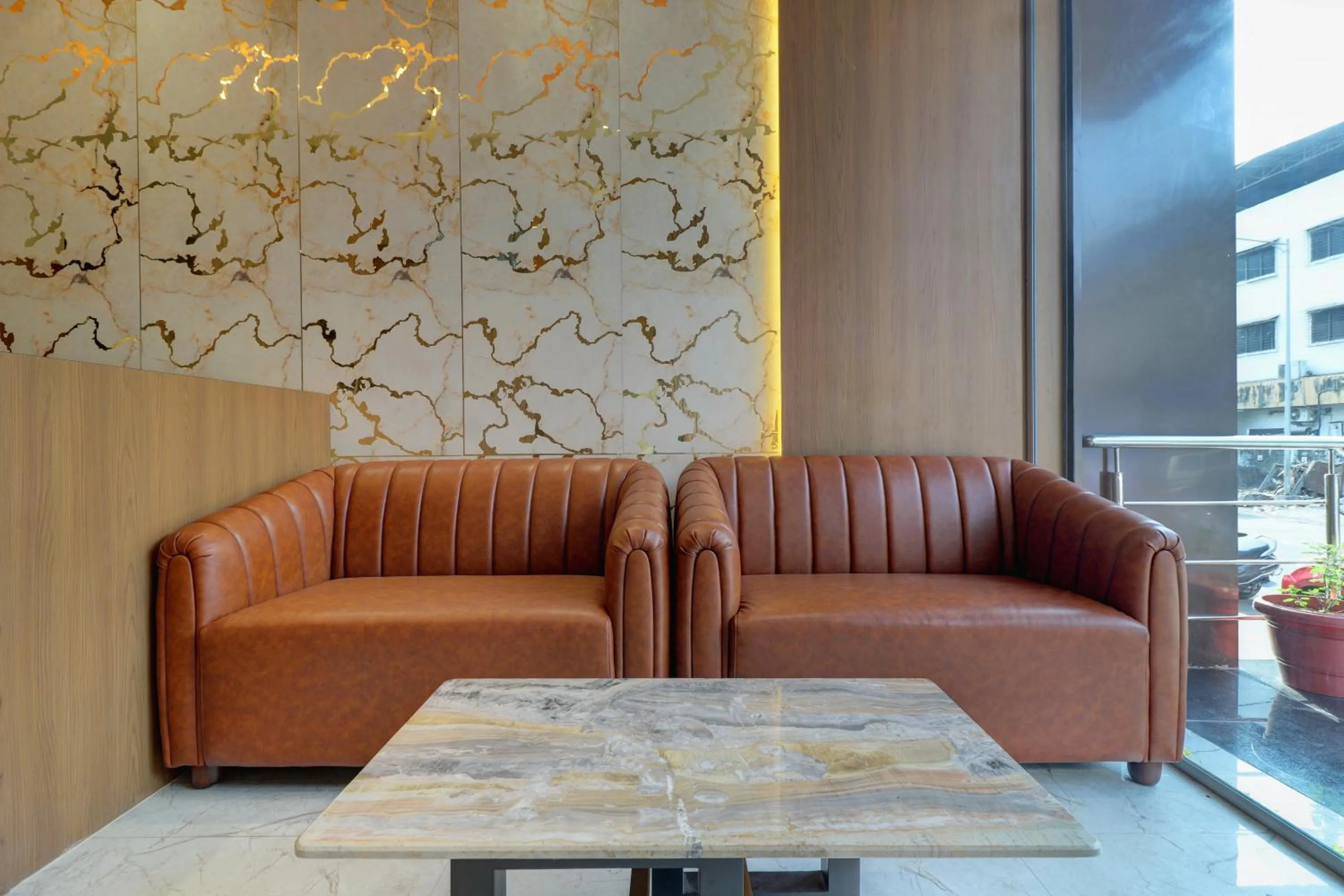 Seating area in Radhe Residency