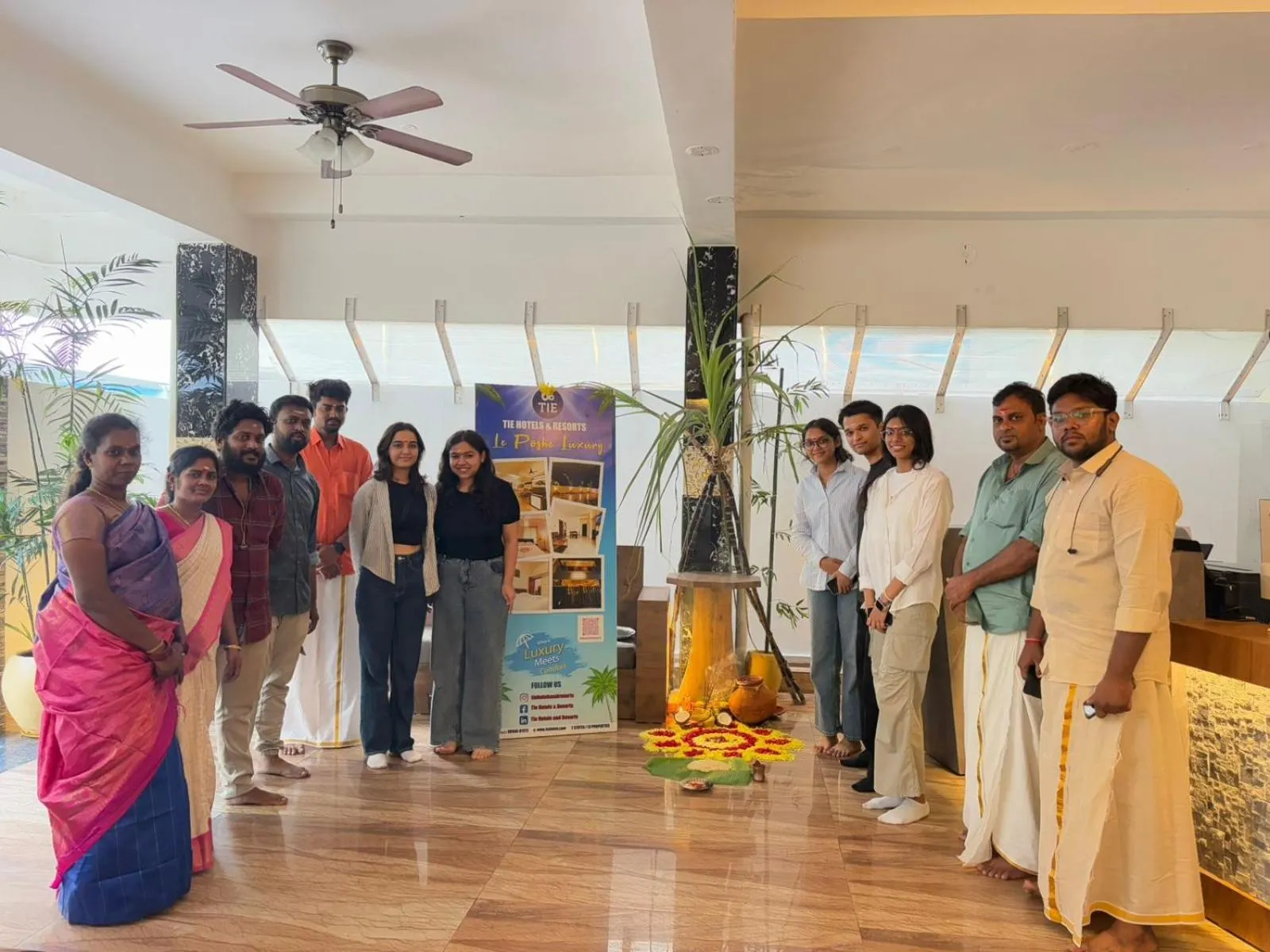 group of guests in Le Poshe Luxury - TIE