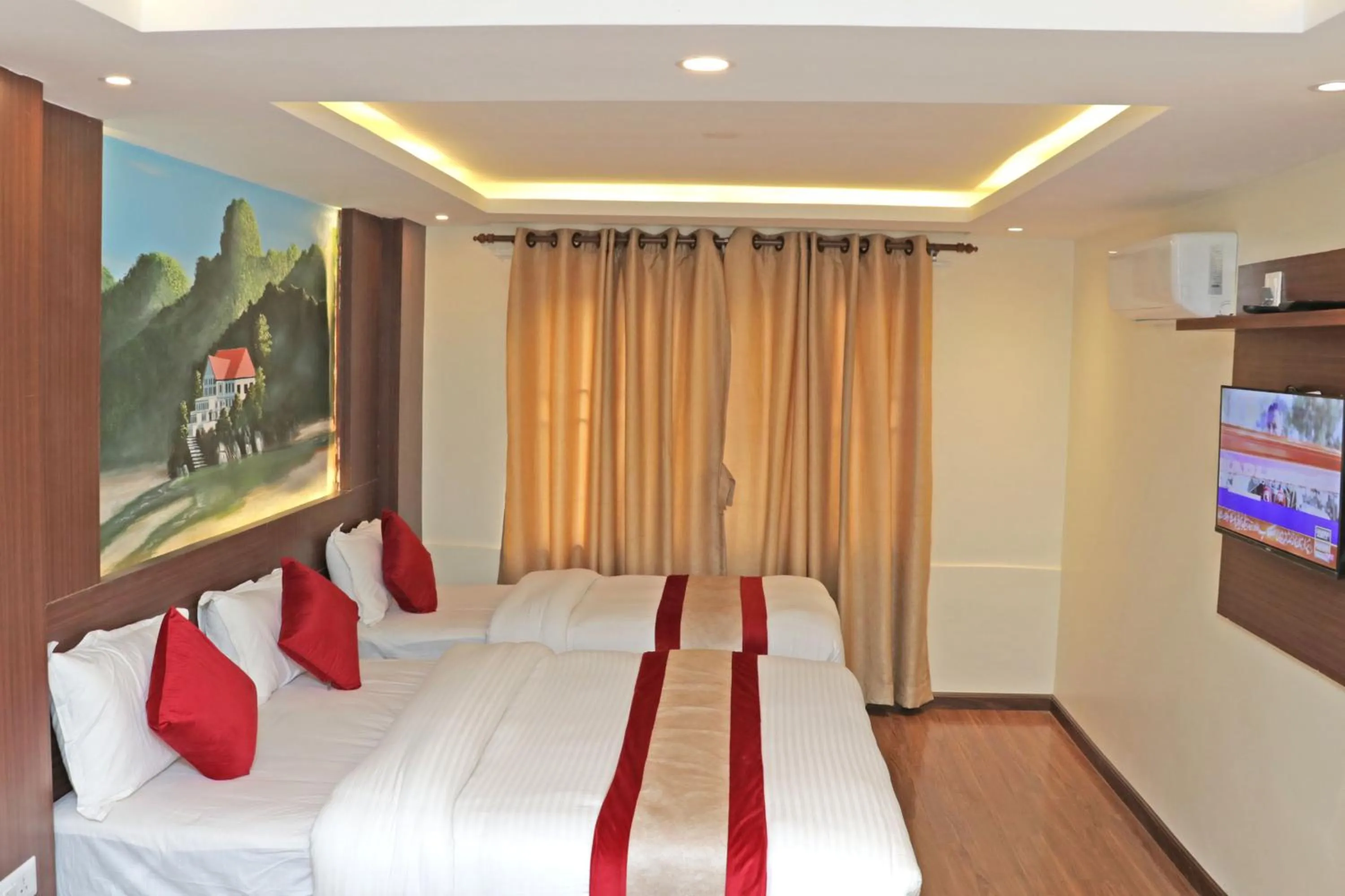 Bed in Hotel Dipjyoti