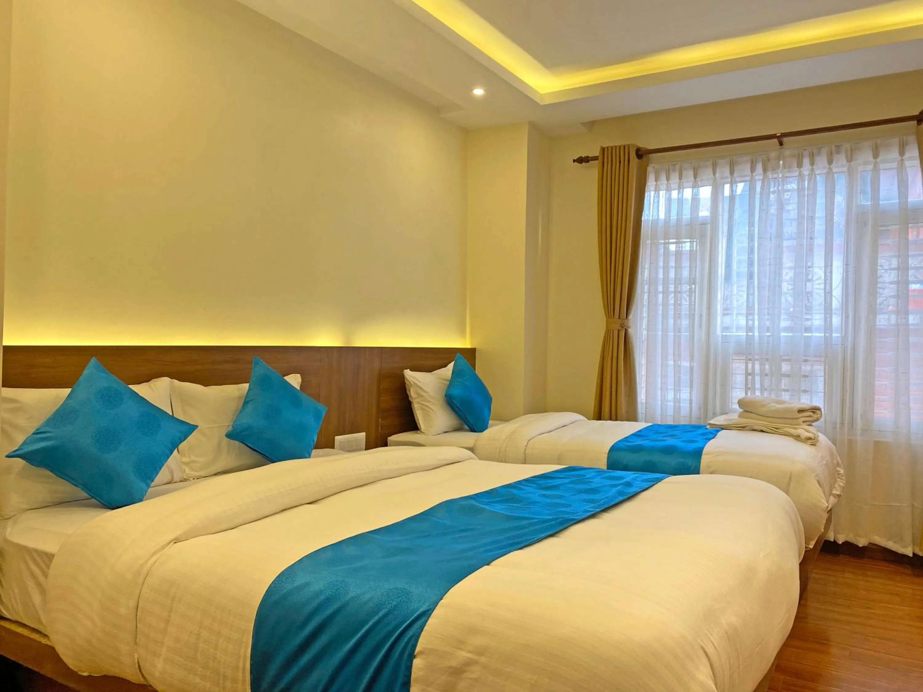 Bed in Hotel Dipjyoti