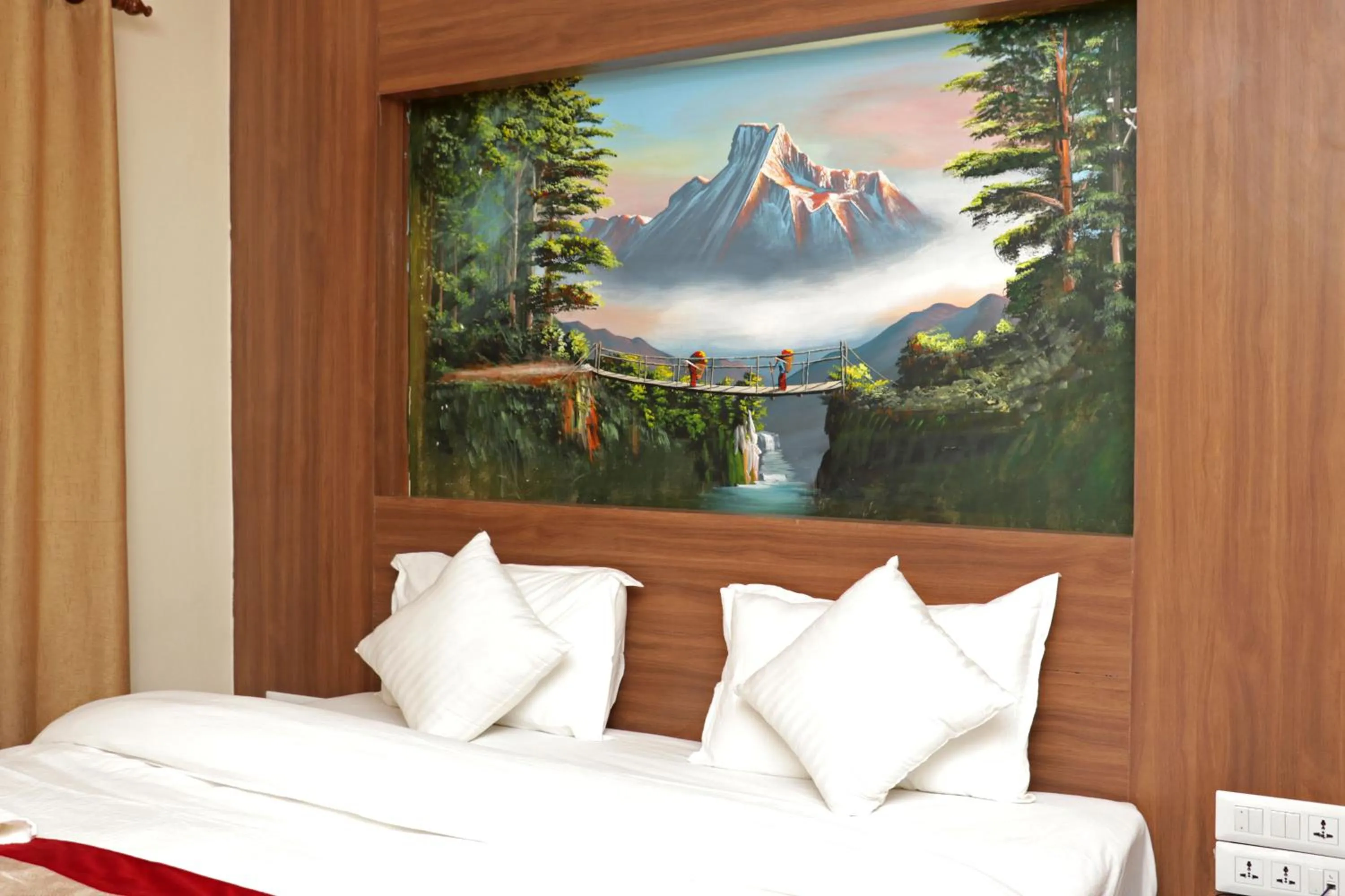 Bed in Hotel Dipjyoti