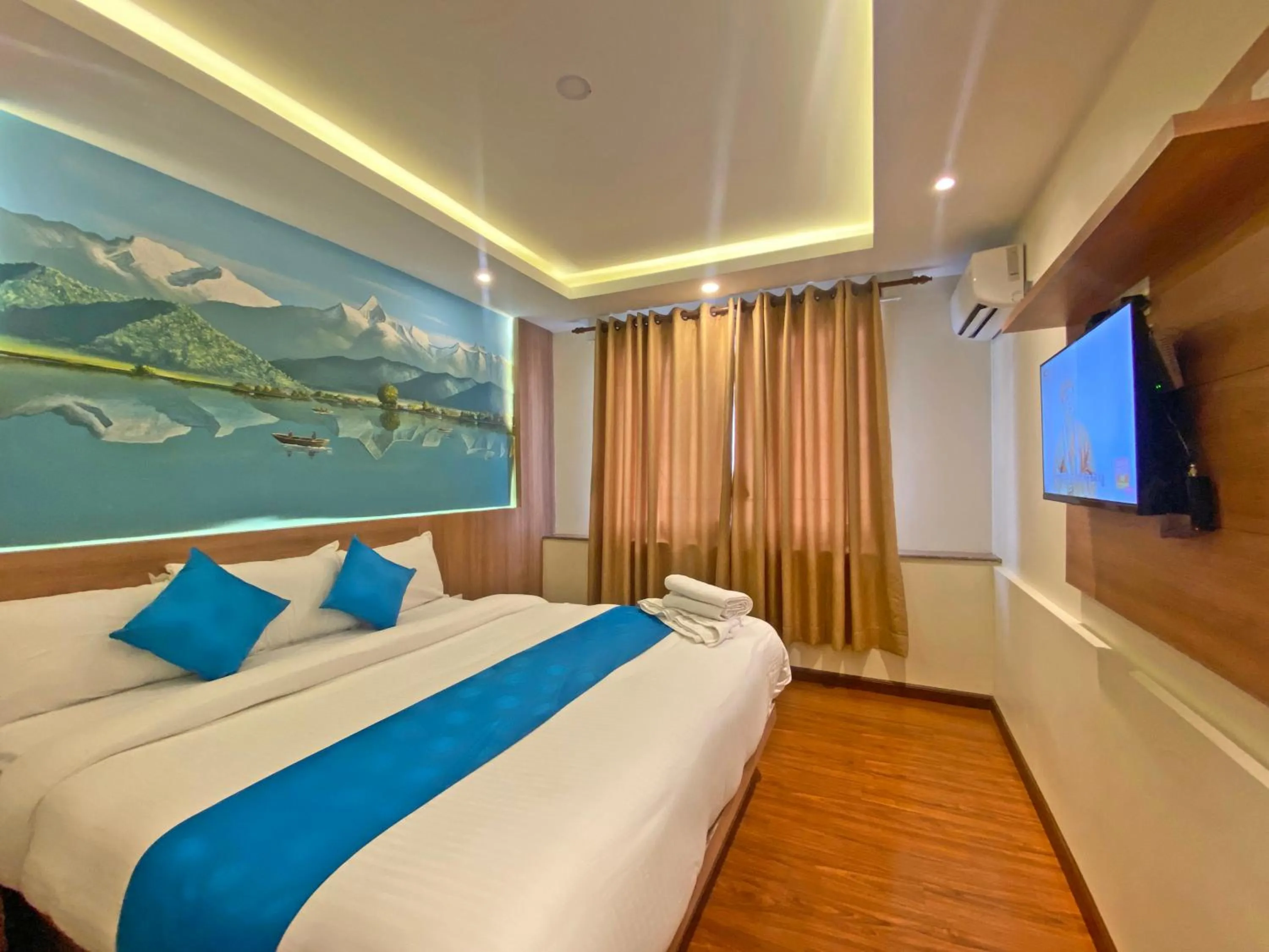 Bed in Hotel Dipjyoti