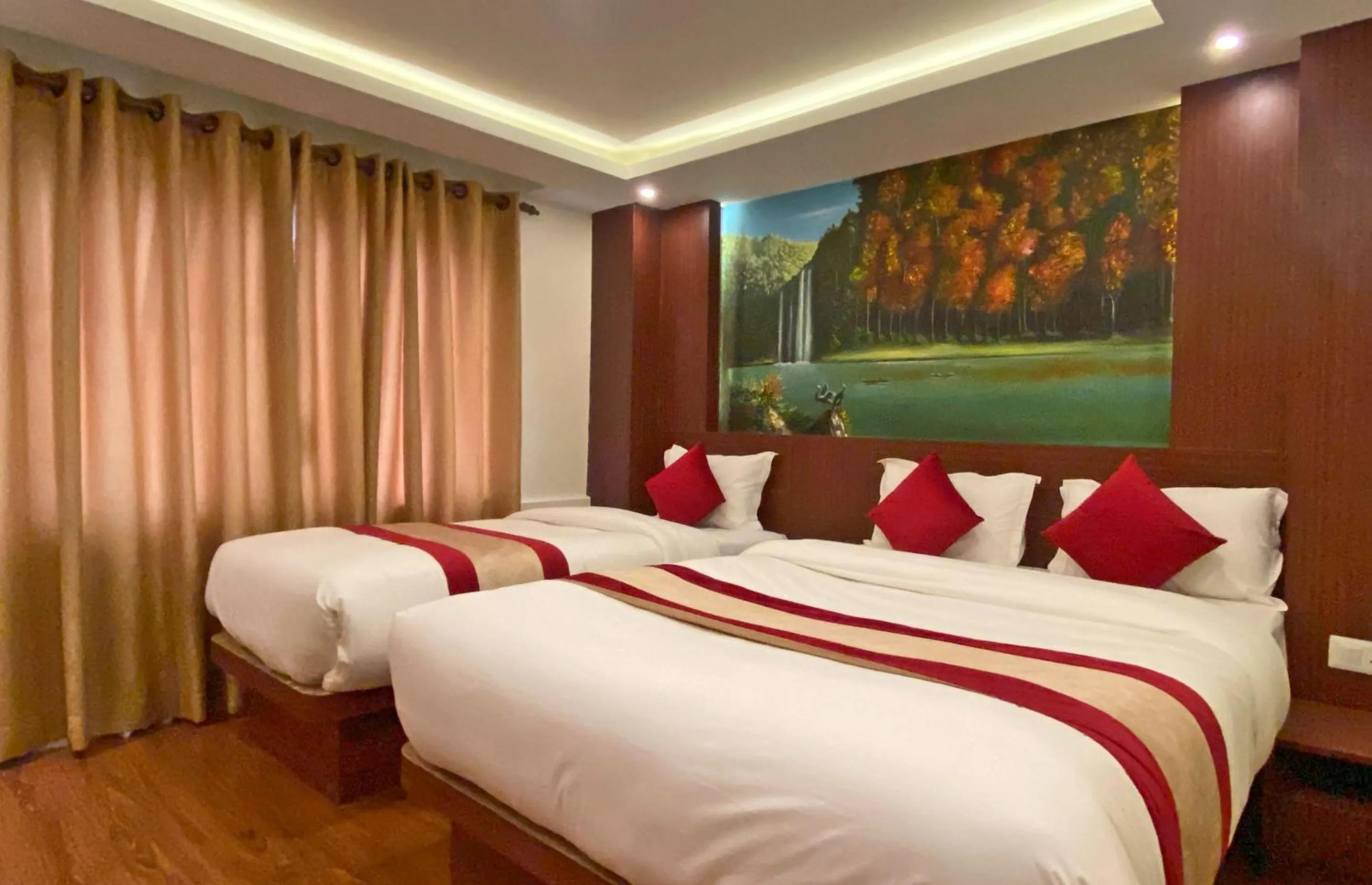 Bed in Hotel Dipjyoti