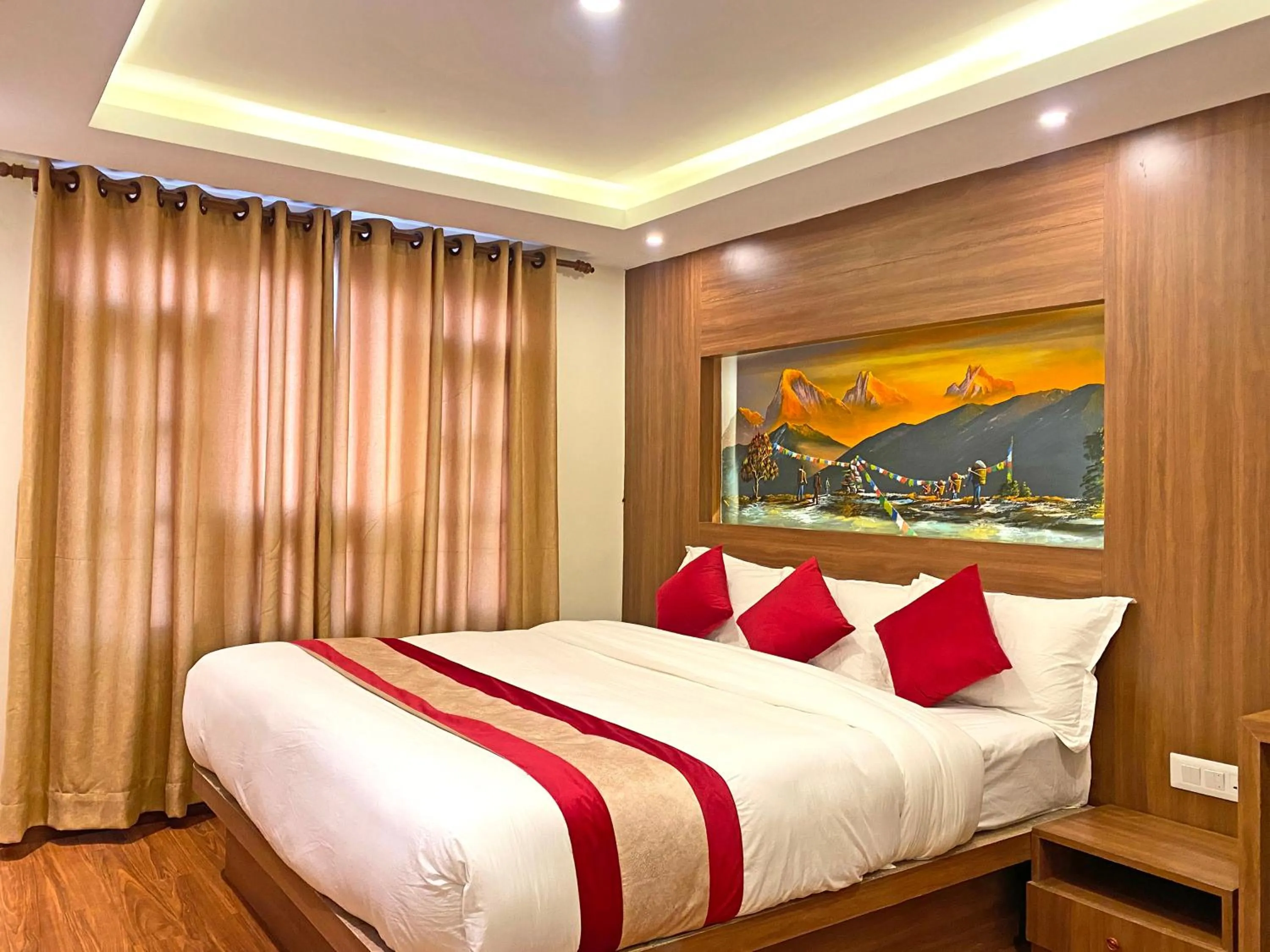 Bed in Hotel Dipjyoti