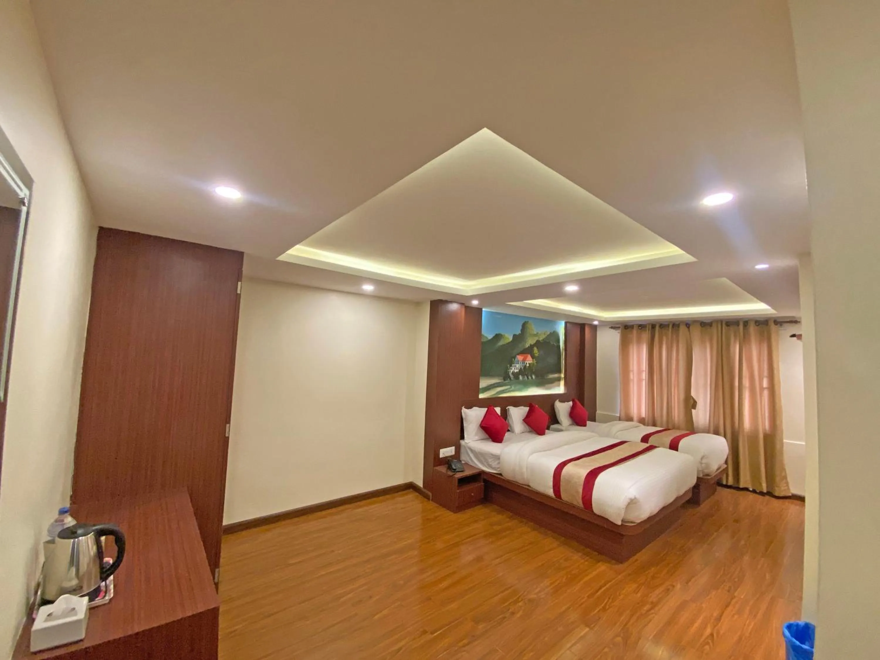 Bed in Hotel Dipjyoti