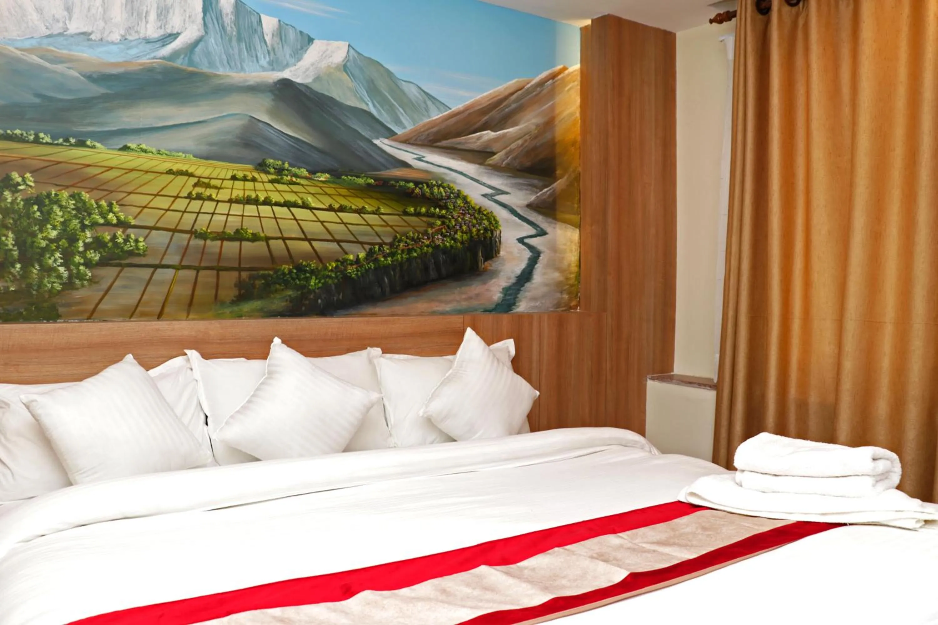 Bed in Hotel Dipjyoti