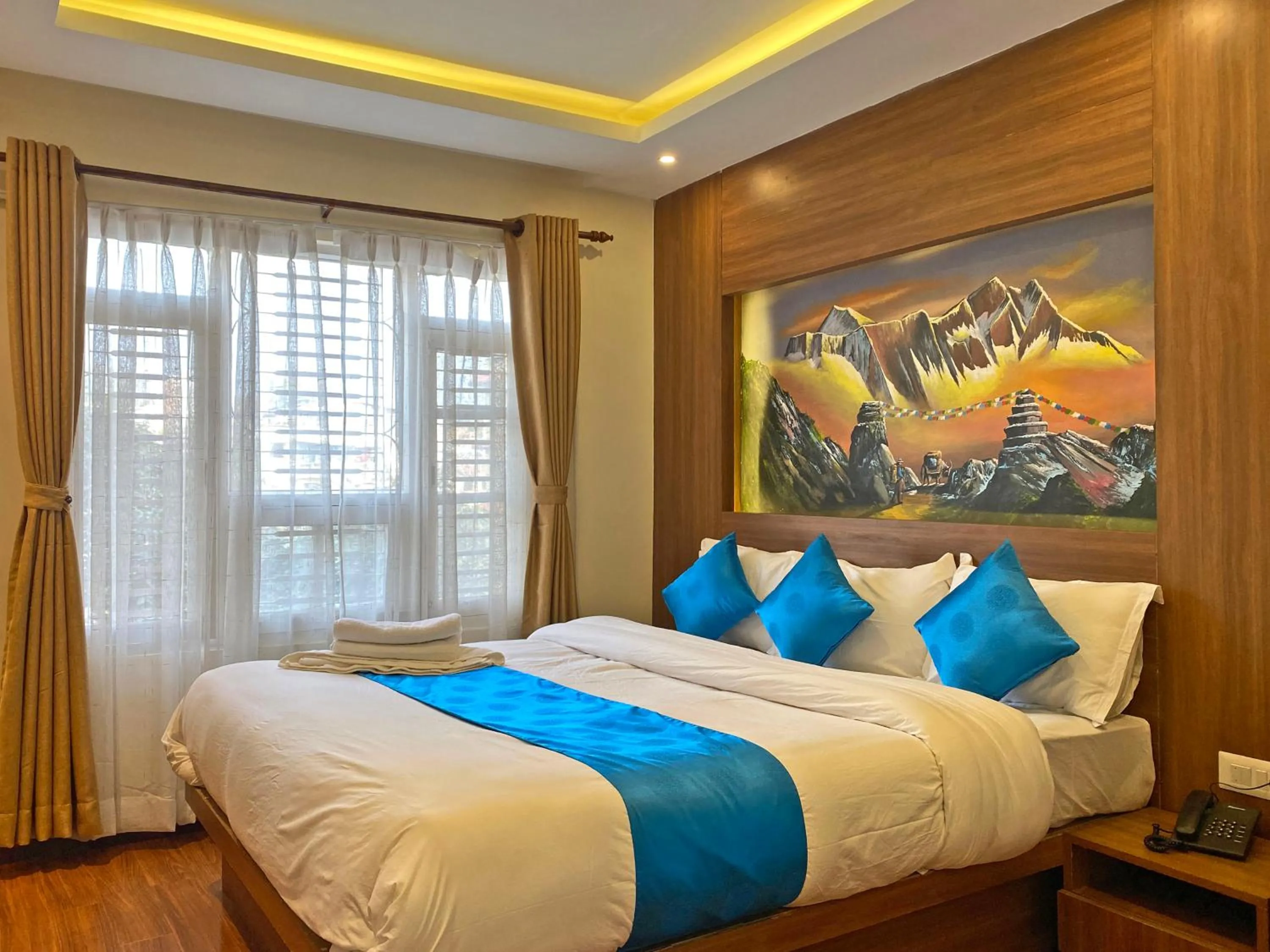 Bed in Hotel Dipjyoti