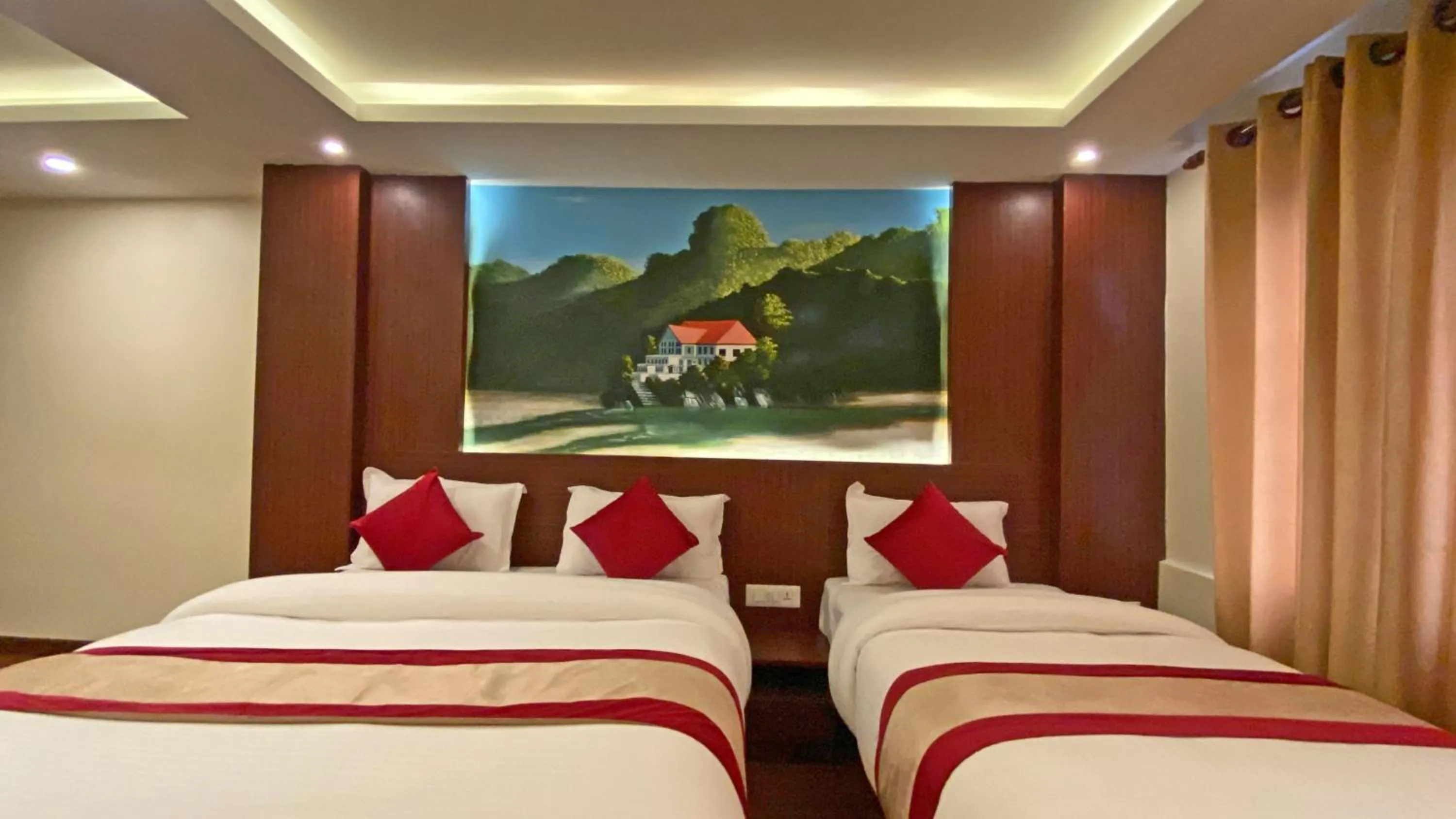 Bed in Hotel Dipjyoti