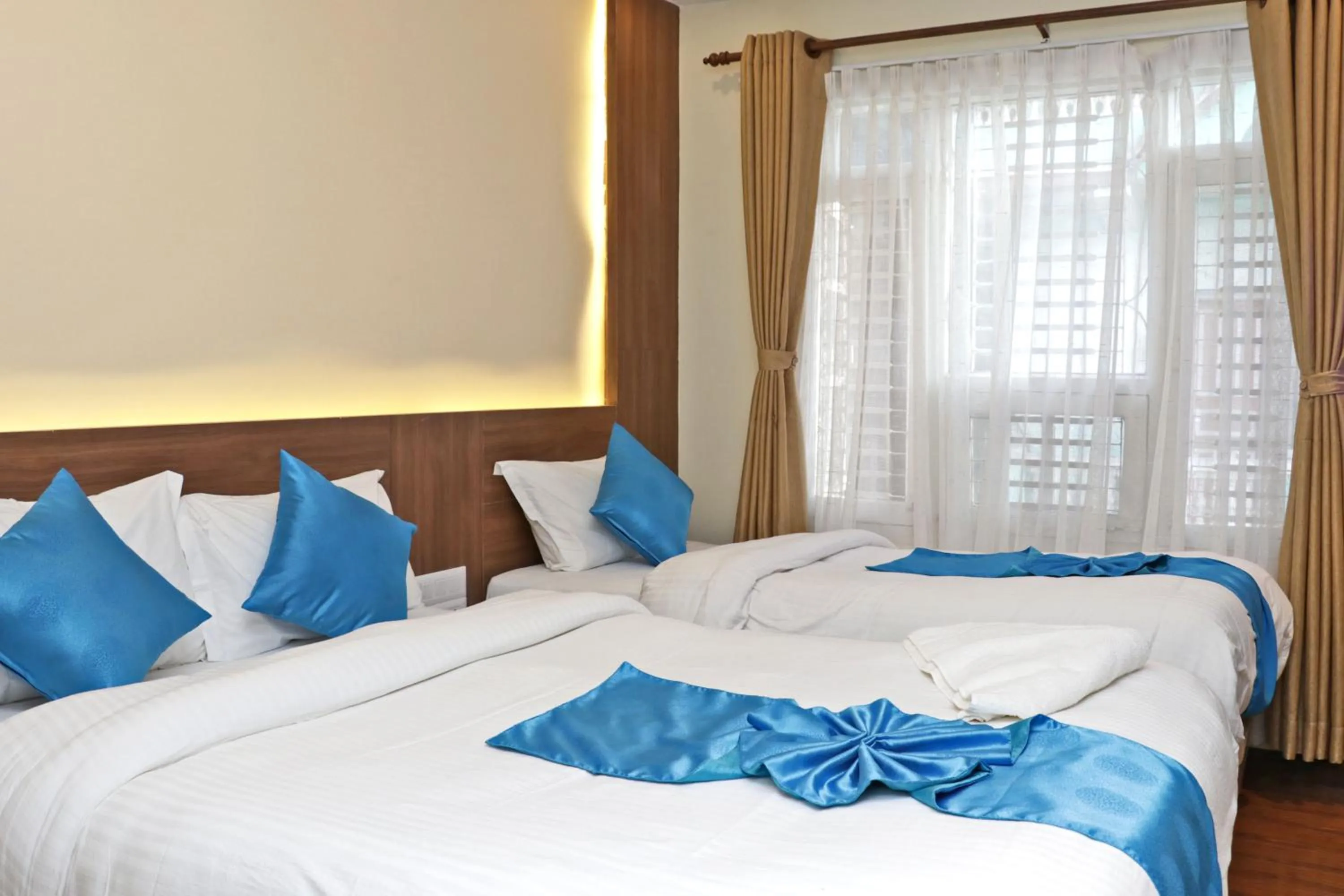 Bed in Hotel Dipjyoti