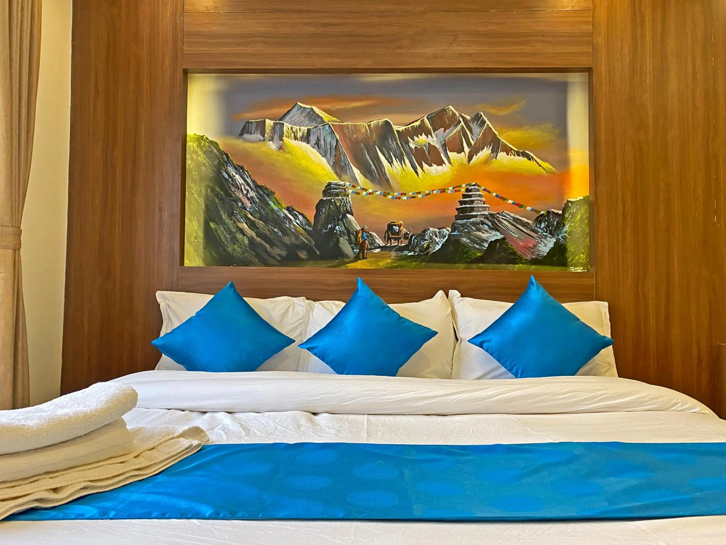 Bed in Hotel Dipjyoti