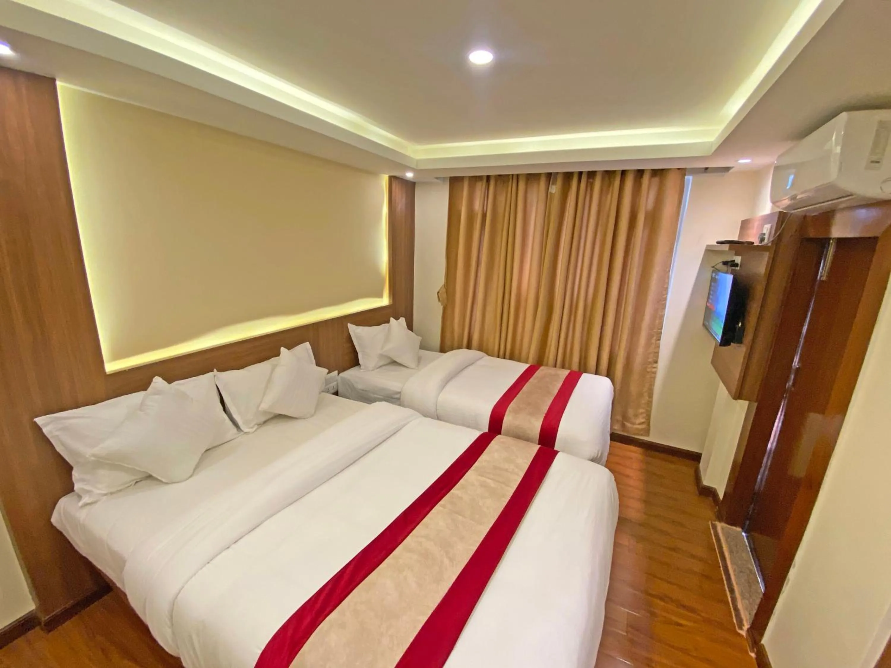 Bed in Hotel Dipjyoti