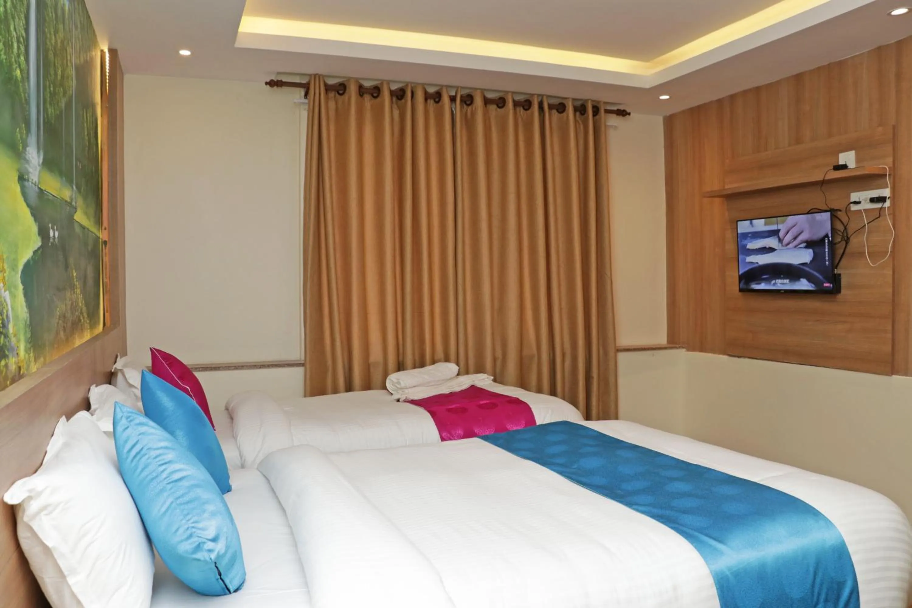 Bed in Hotel Dipjyoti