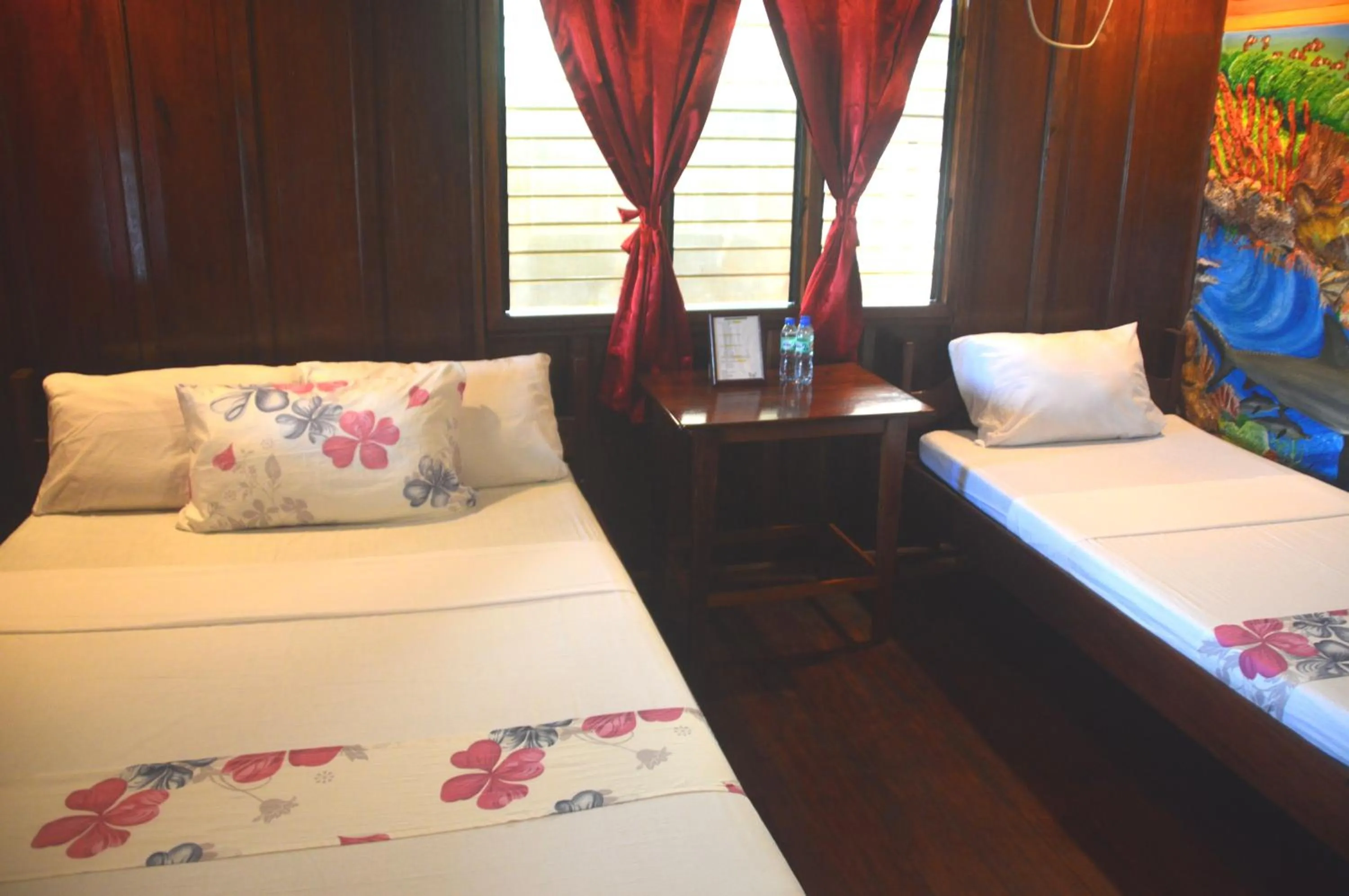 Bed in Ausan Beach Front Cottages