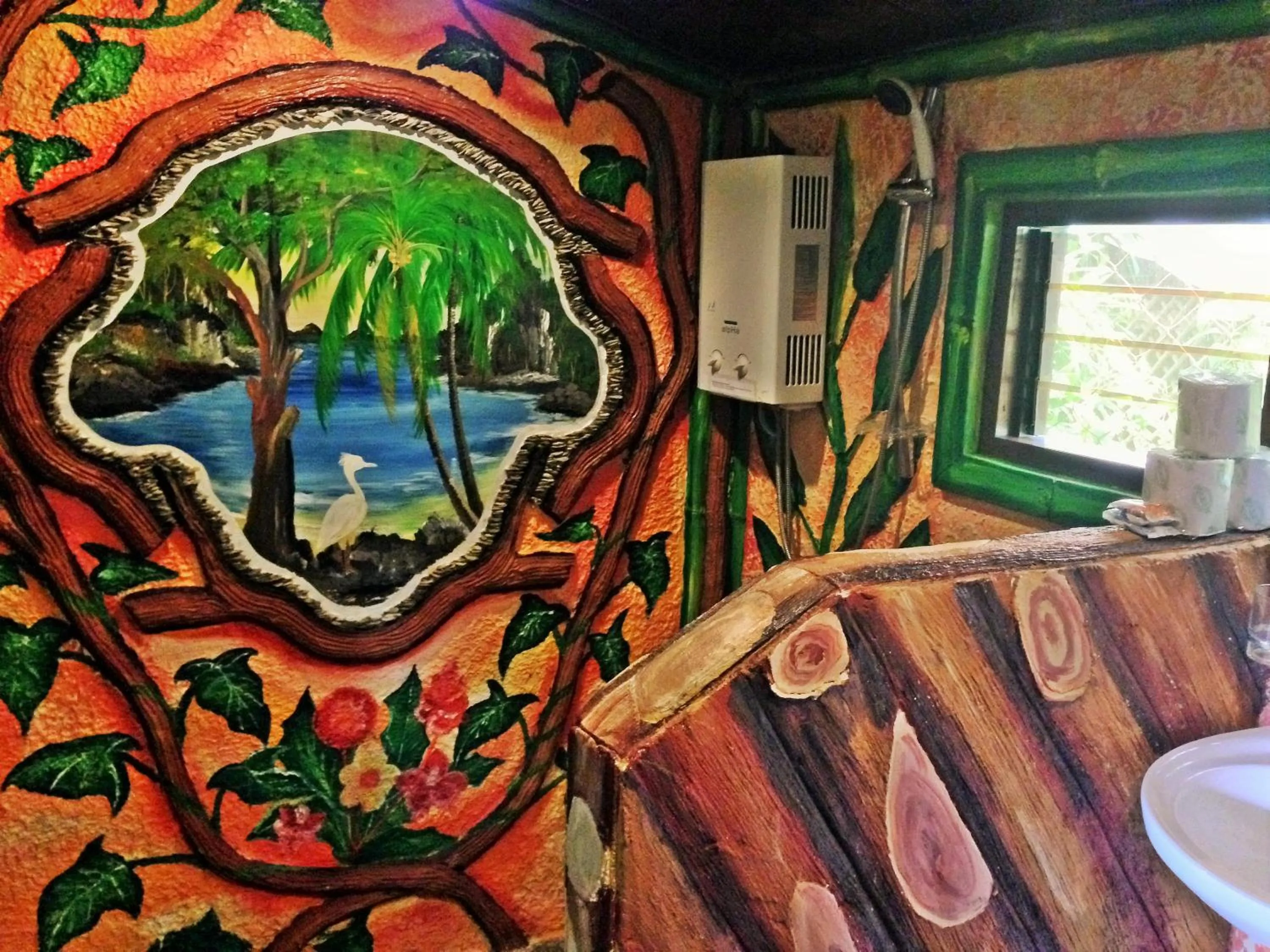 Shower in Ausan Beach Front Cottages