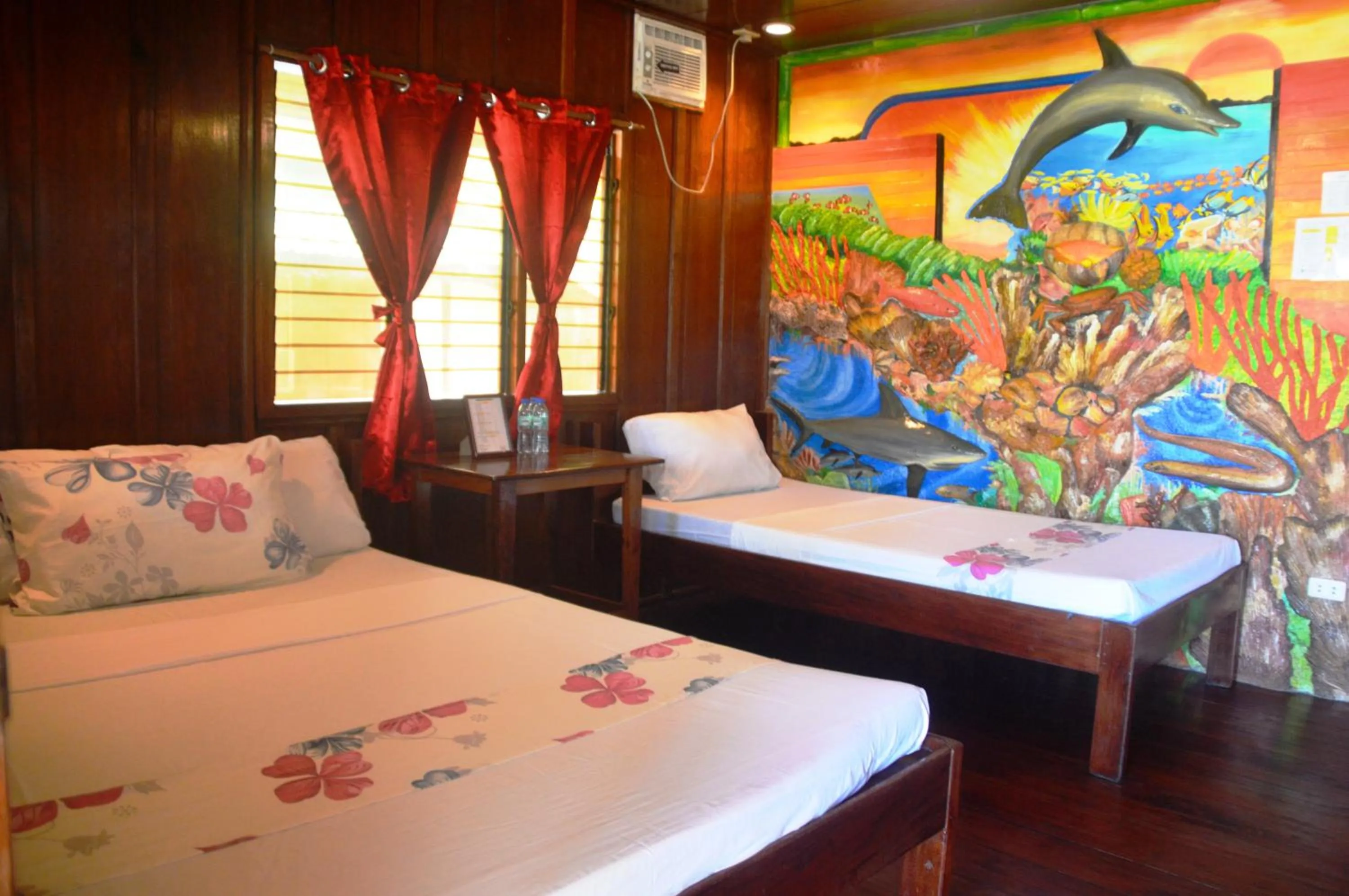 Bed in Ausan Beach Front Cottages
