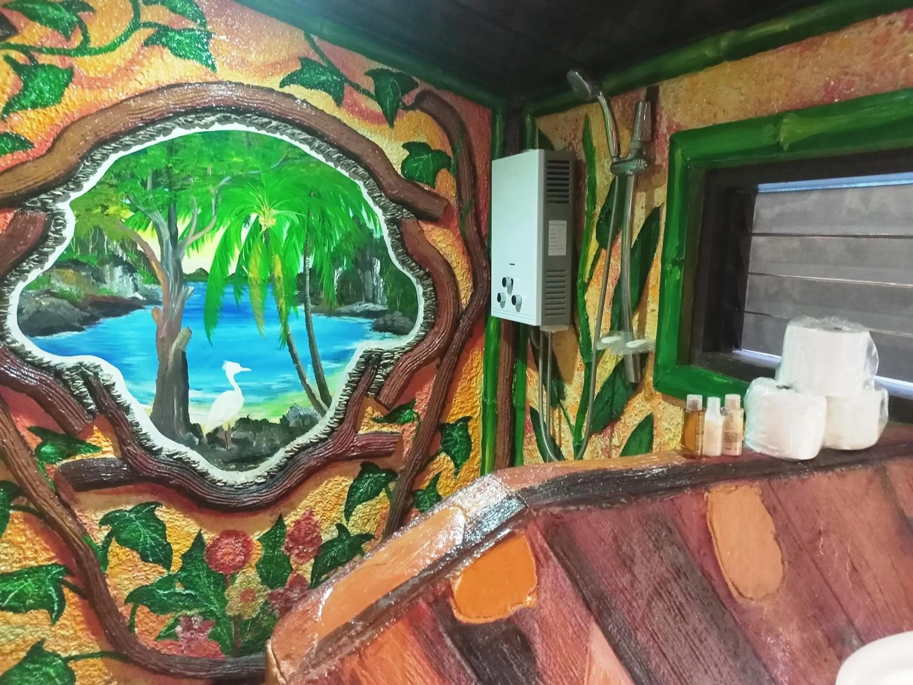 Shower in Ausan Beach Front Cottages