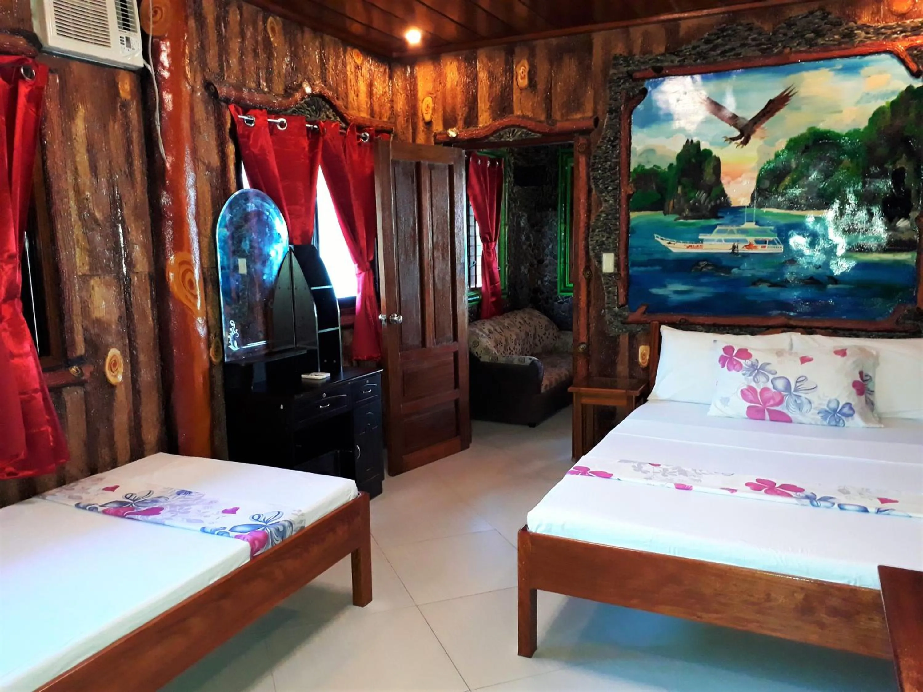 Bedroom, Bed in Ausan Beach Front Cottages