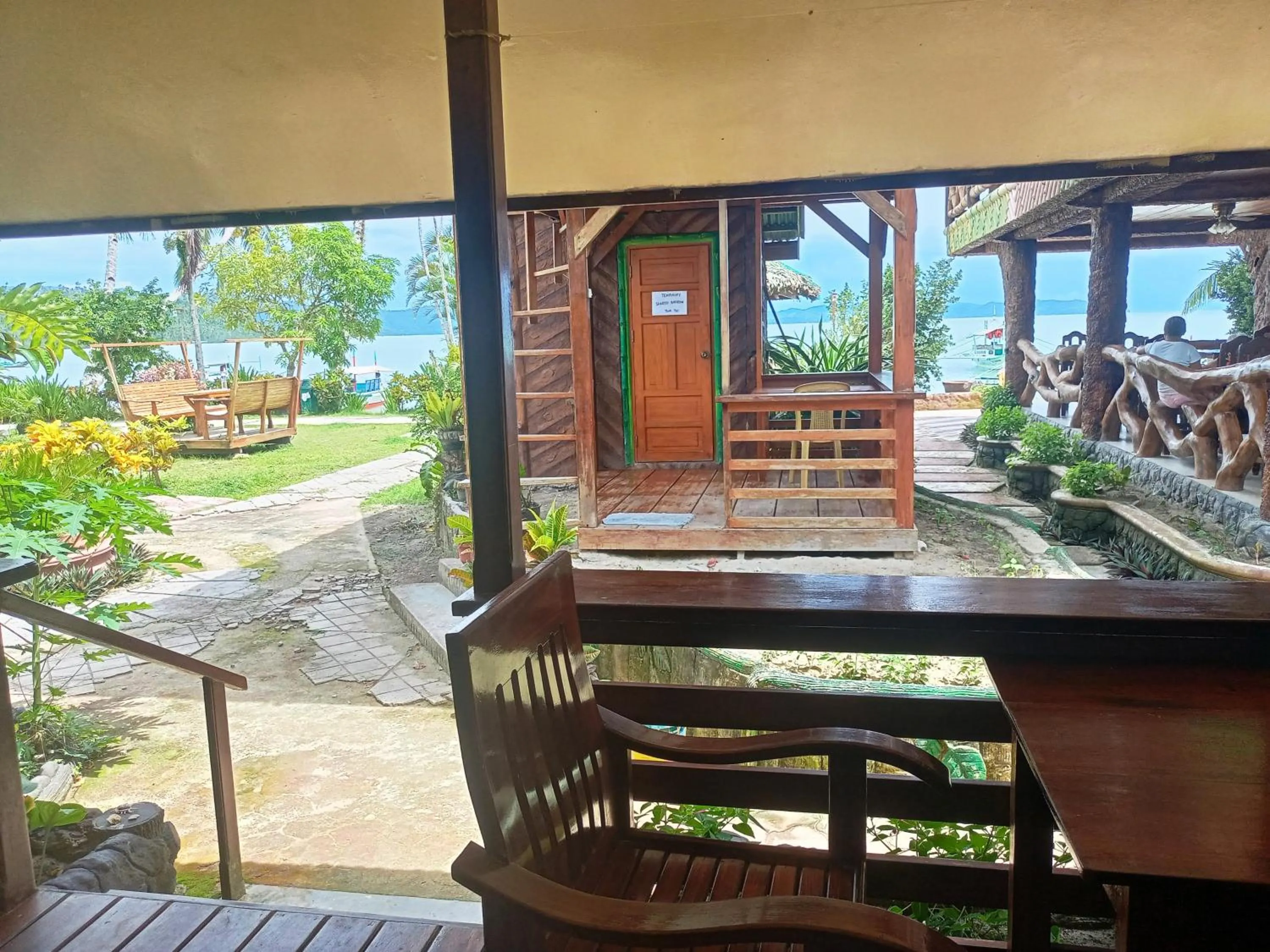 Balcony/Terrace in Ausan Beach Front Cottages