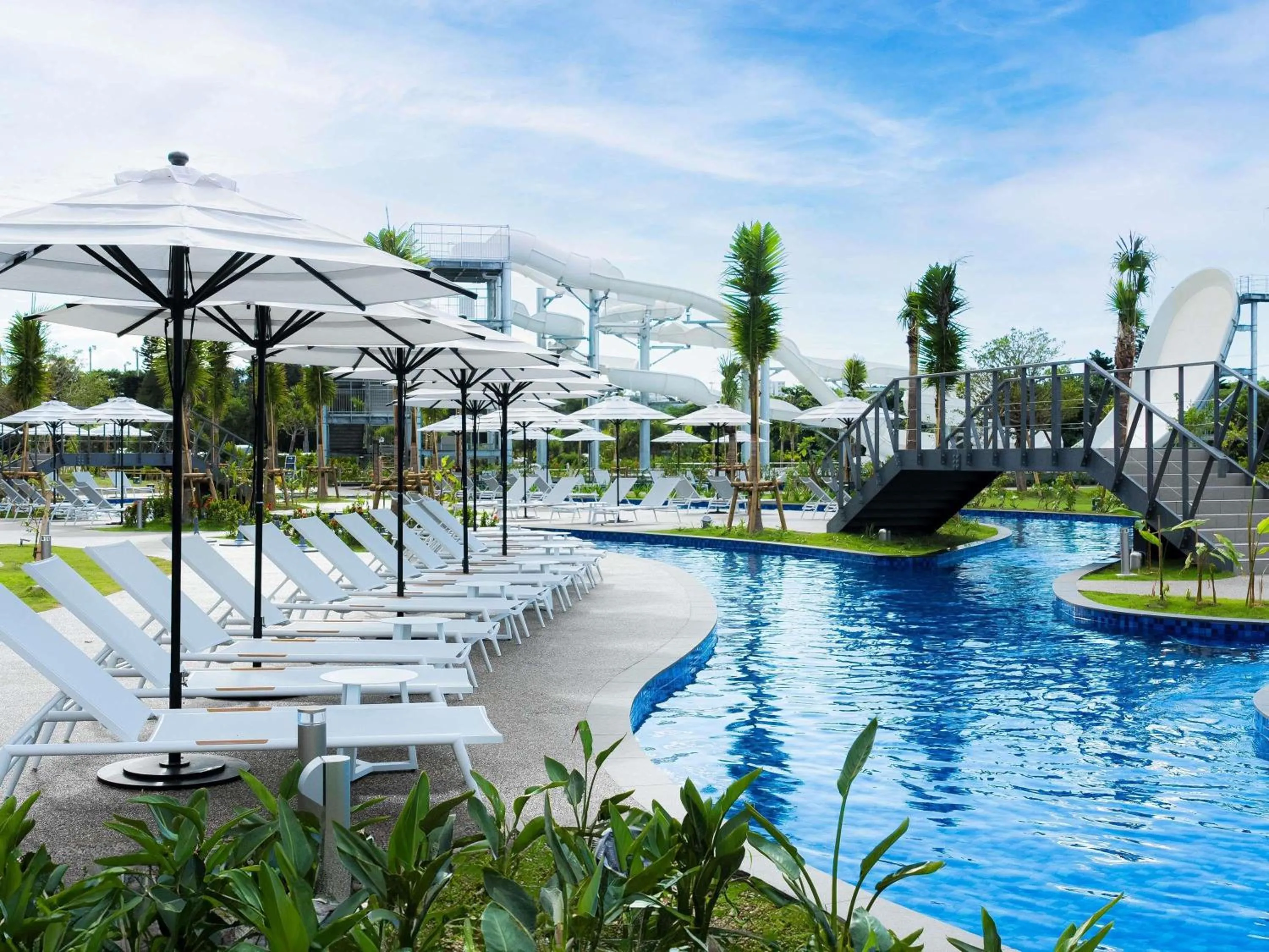Pool view in Grand Mercure Okinawa Cape Zanpa Resort
