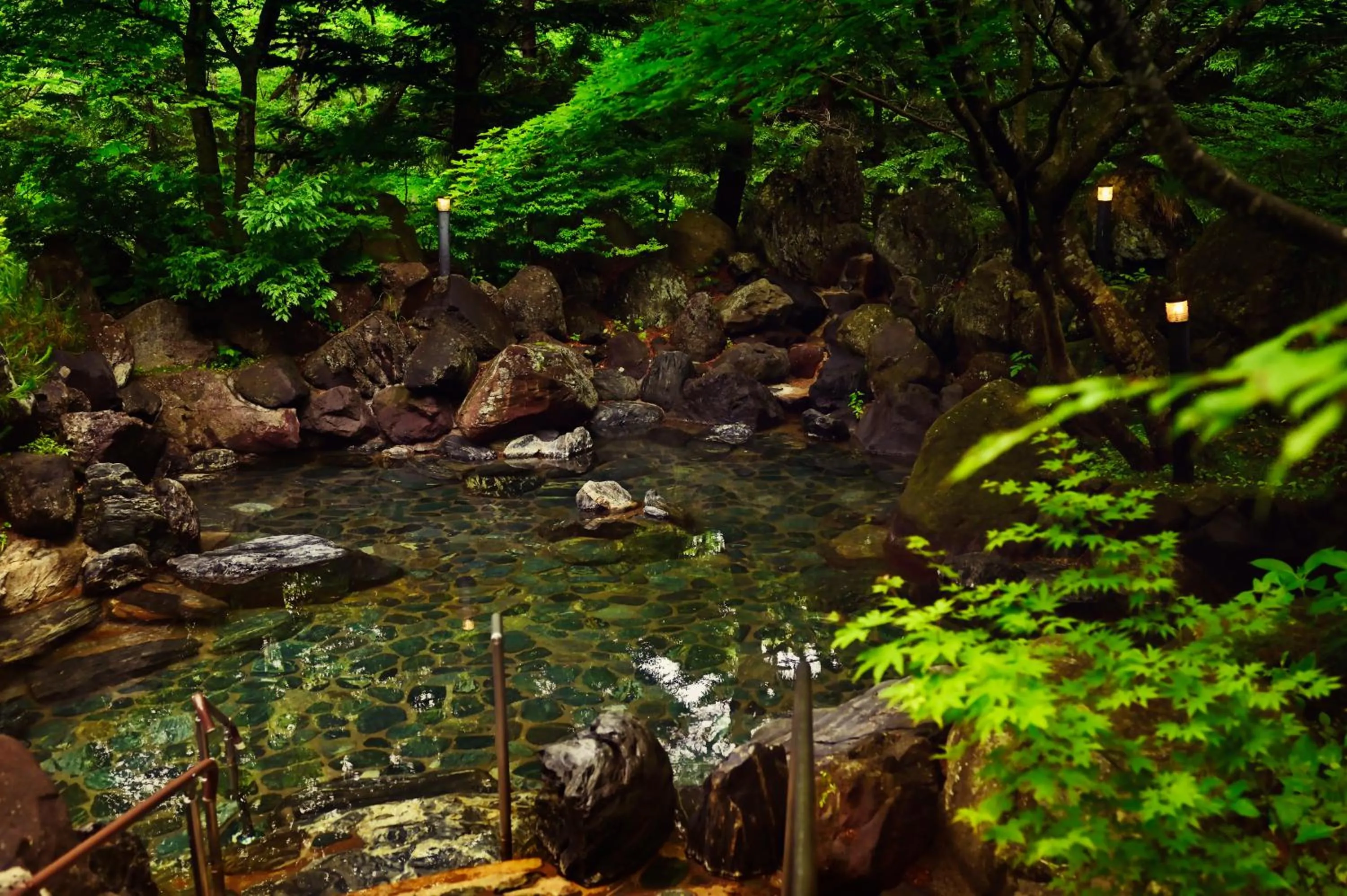 Open Air Bath in Mercure Urabandai Resort & Spa