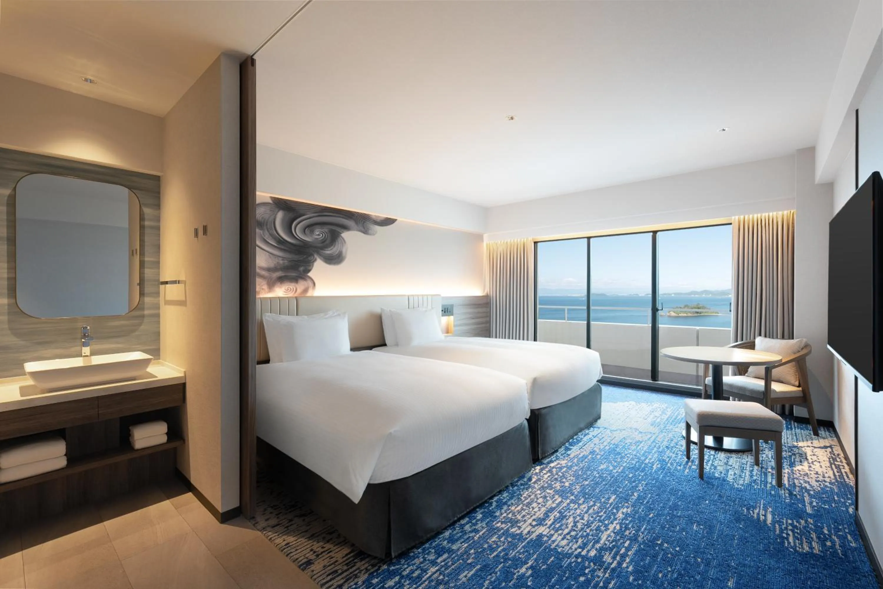 Bed in Grand Mercure Awaji Island Resort & Spa