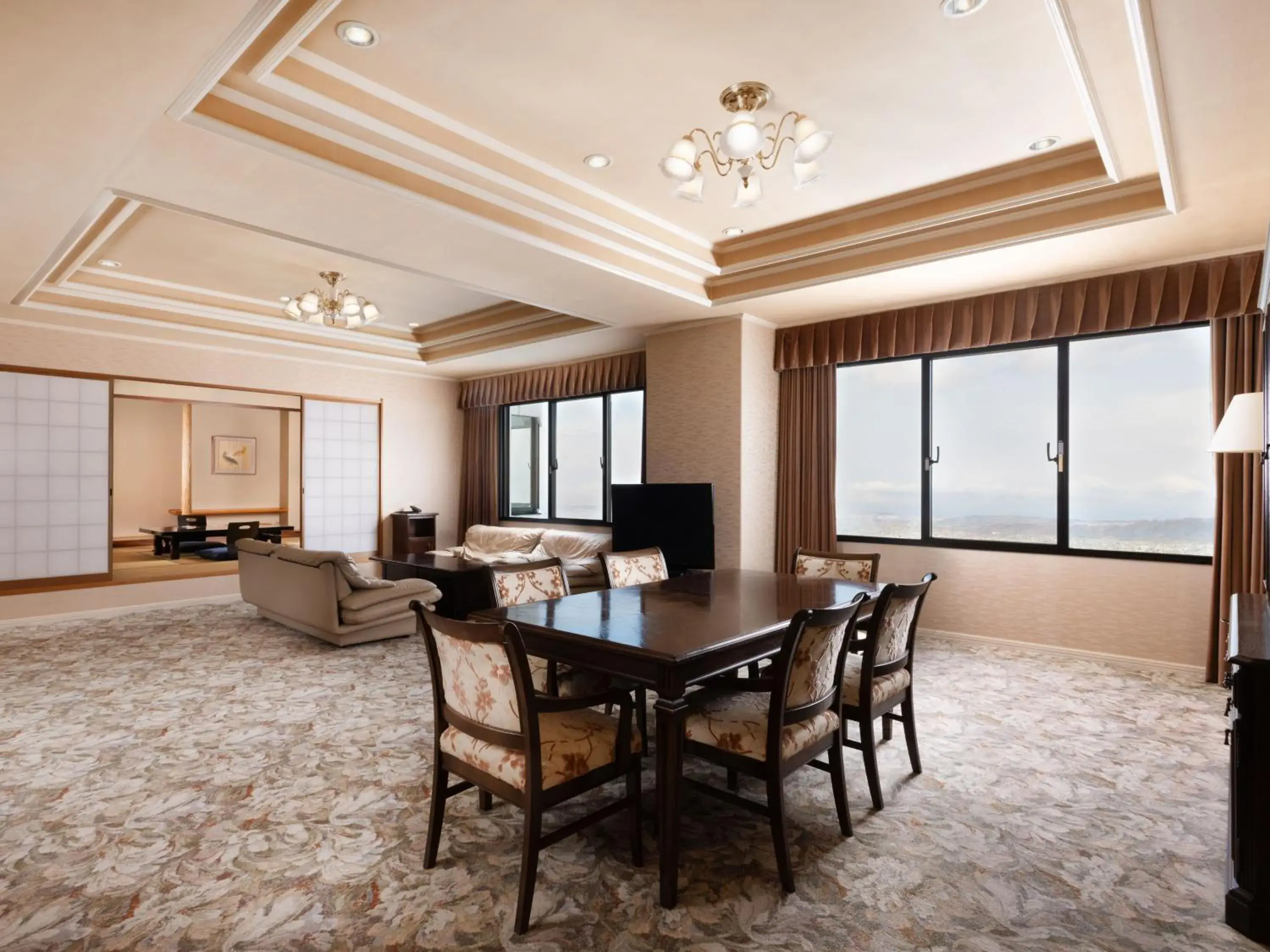 Japanese-Western Style Classic Deluxe Suite with Two Single Beds and Two Futon Beds- Ocean/Sea View in Mercure Tottori Daisen Resort & Spa Japanese-Western Style Classic Deluxe Suite with Two Single Beds and Two Futon Beds- Ocean/Sea View in Mercure Tottori Daisen Resort & Spa