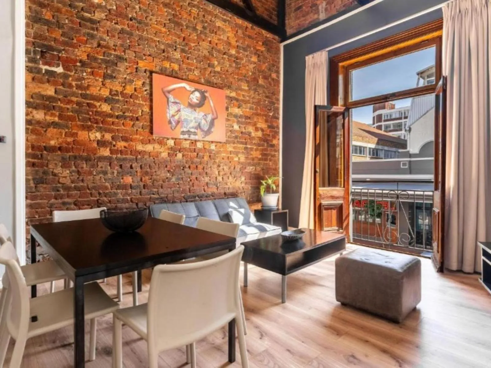 Living room in Long Street Self Catering Apartments