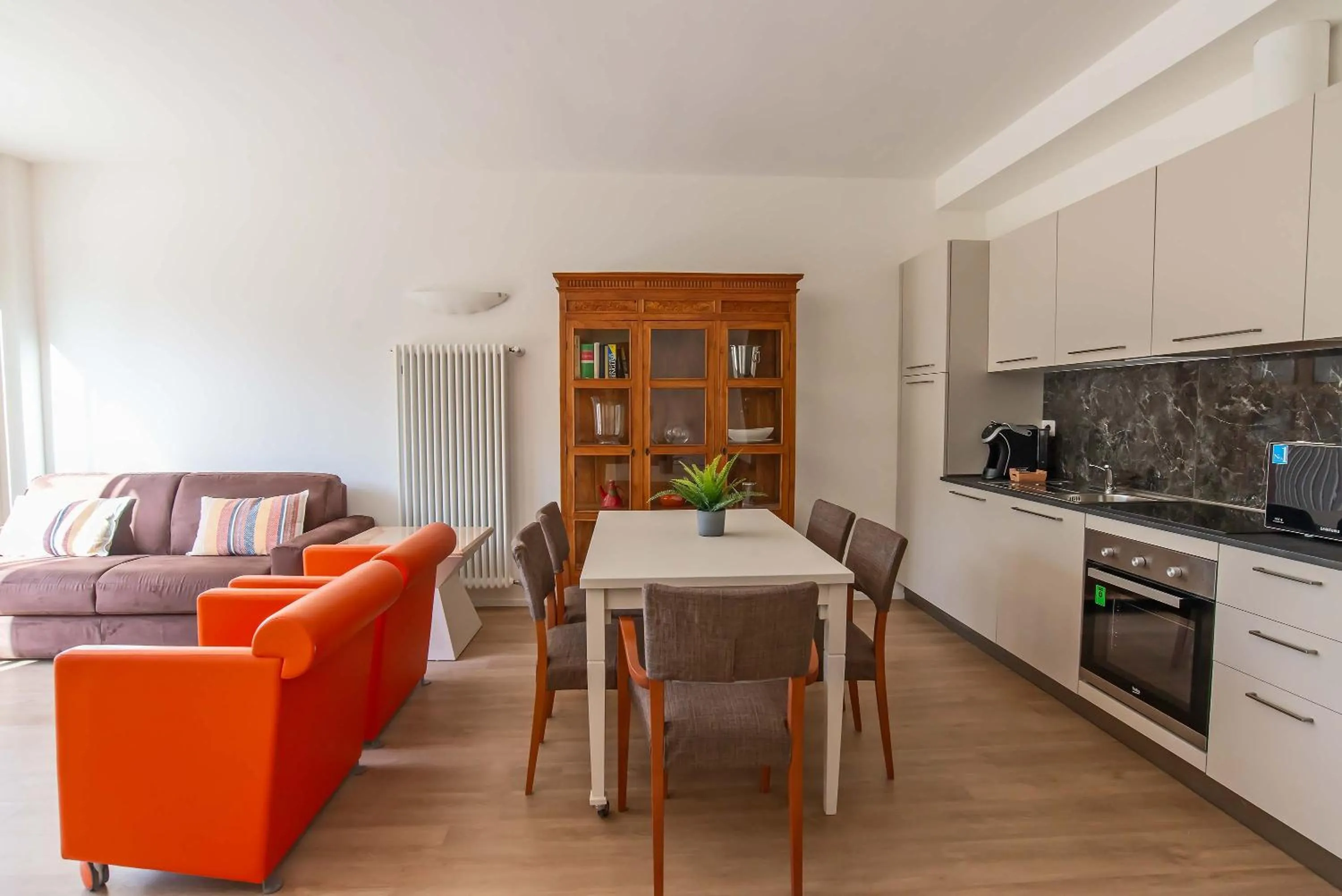 Kitchen or kitchenette in Appartamenti Tre Fontane