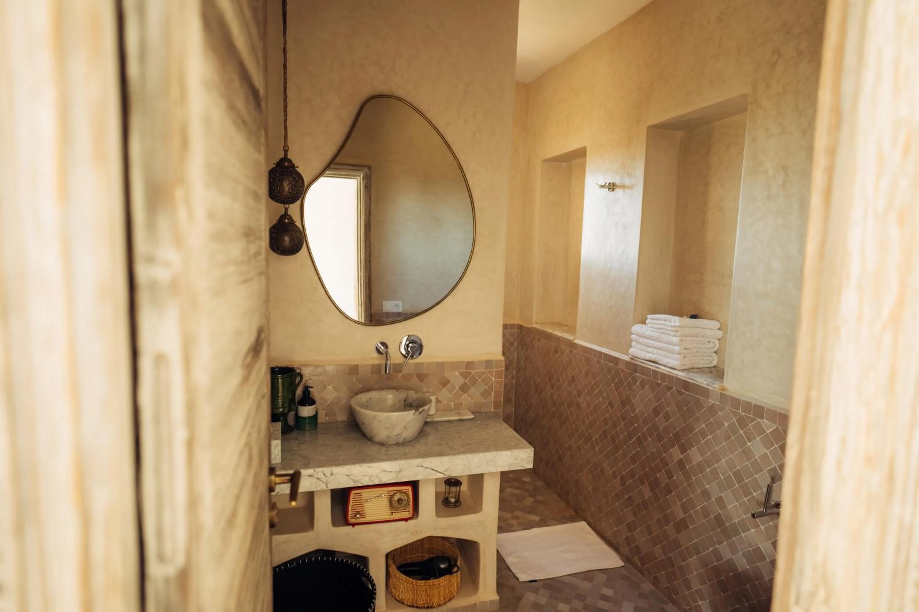 Bathroom in Sahara pearl Hotel