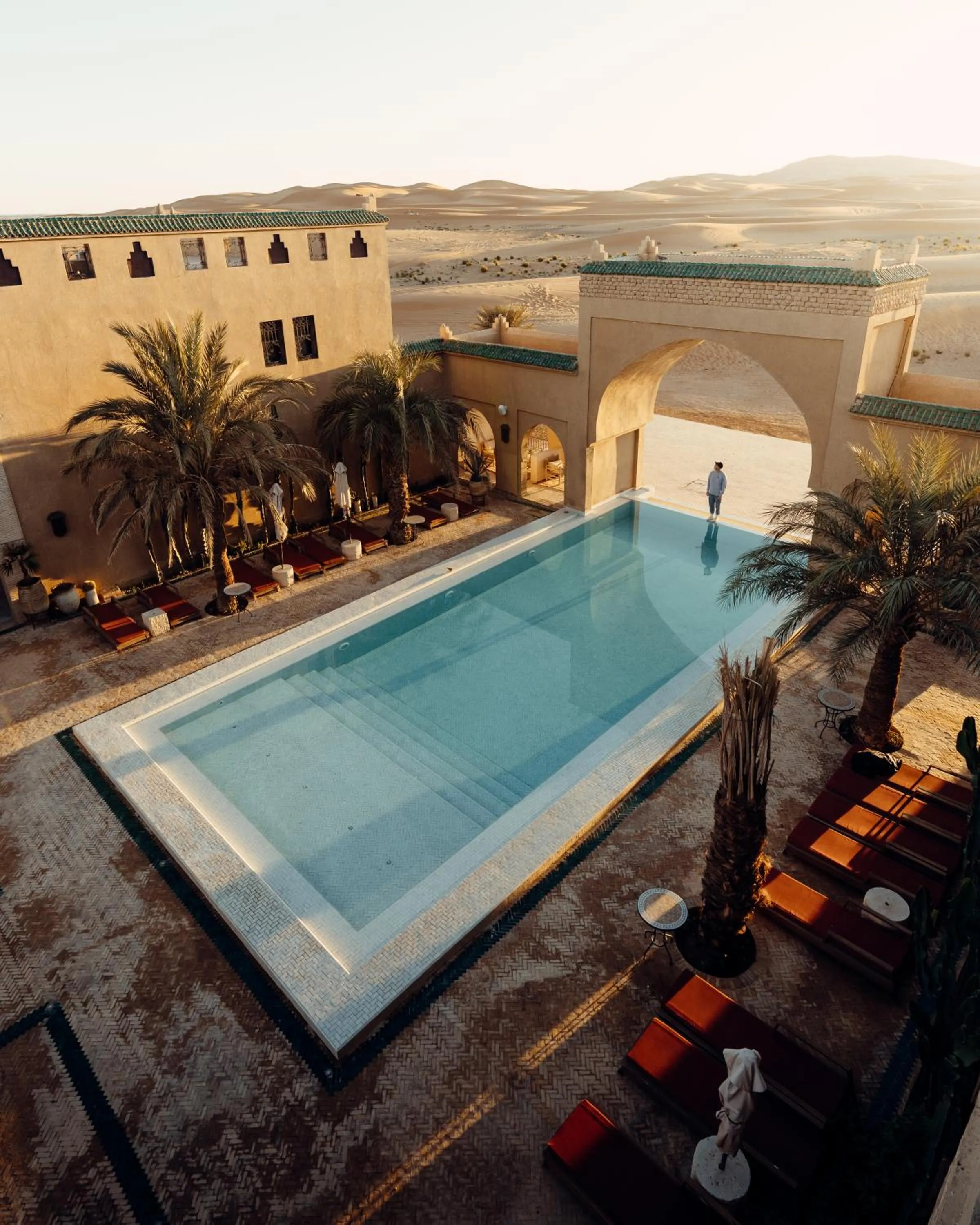 Swimming pool in Sahara pearl Hotel