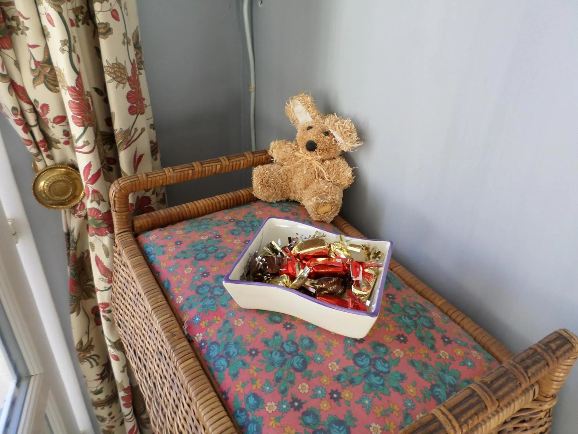 Decorative detail, Bed in Les Broussous