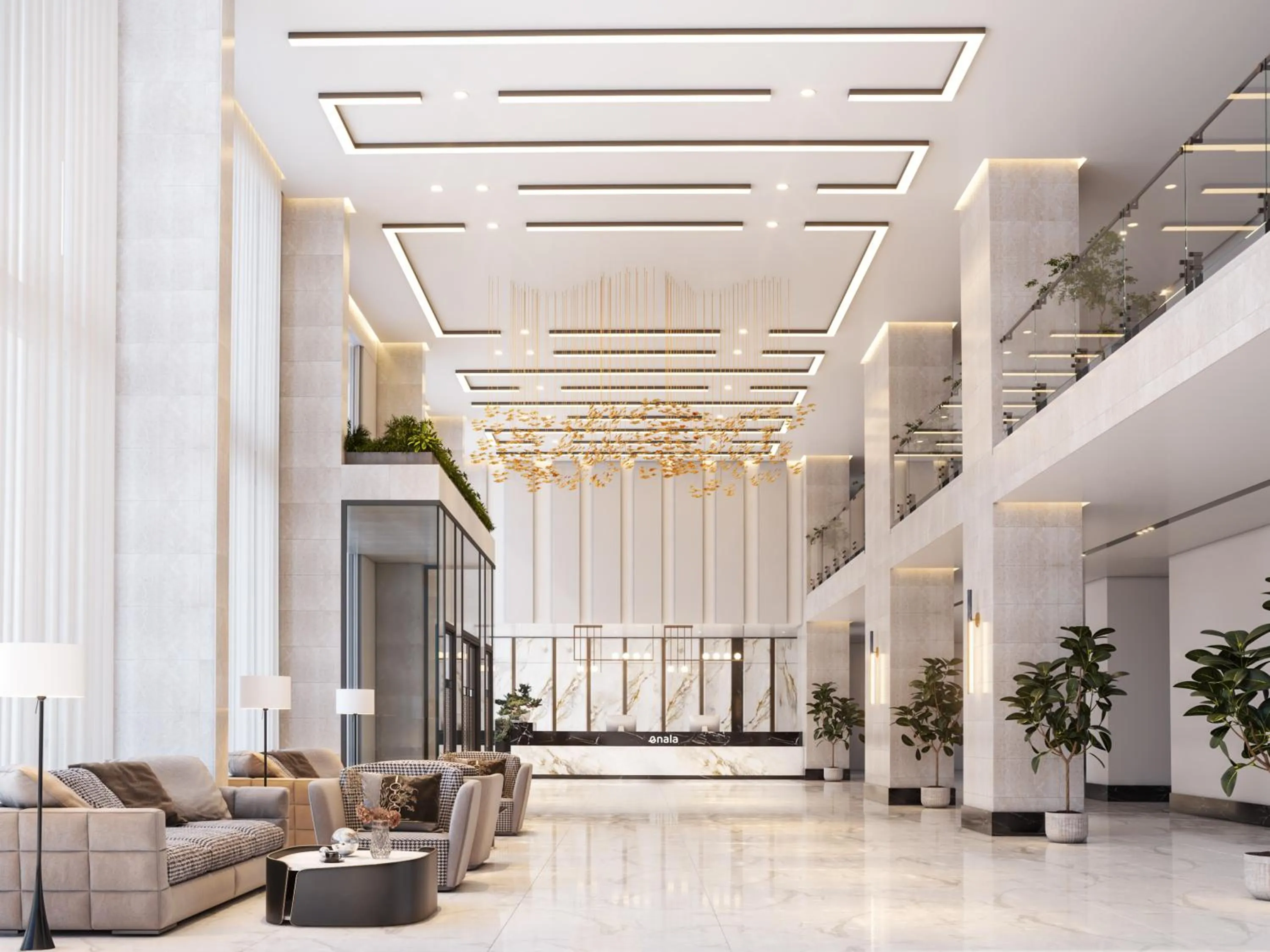 Seating area in Enala Hotel- Umluj