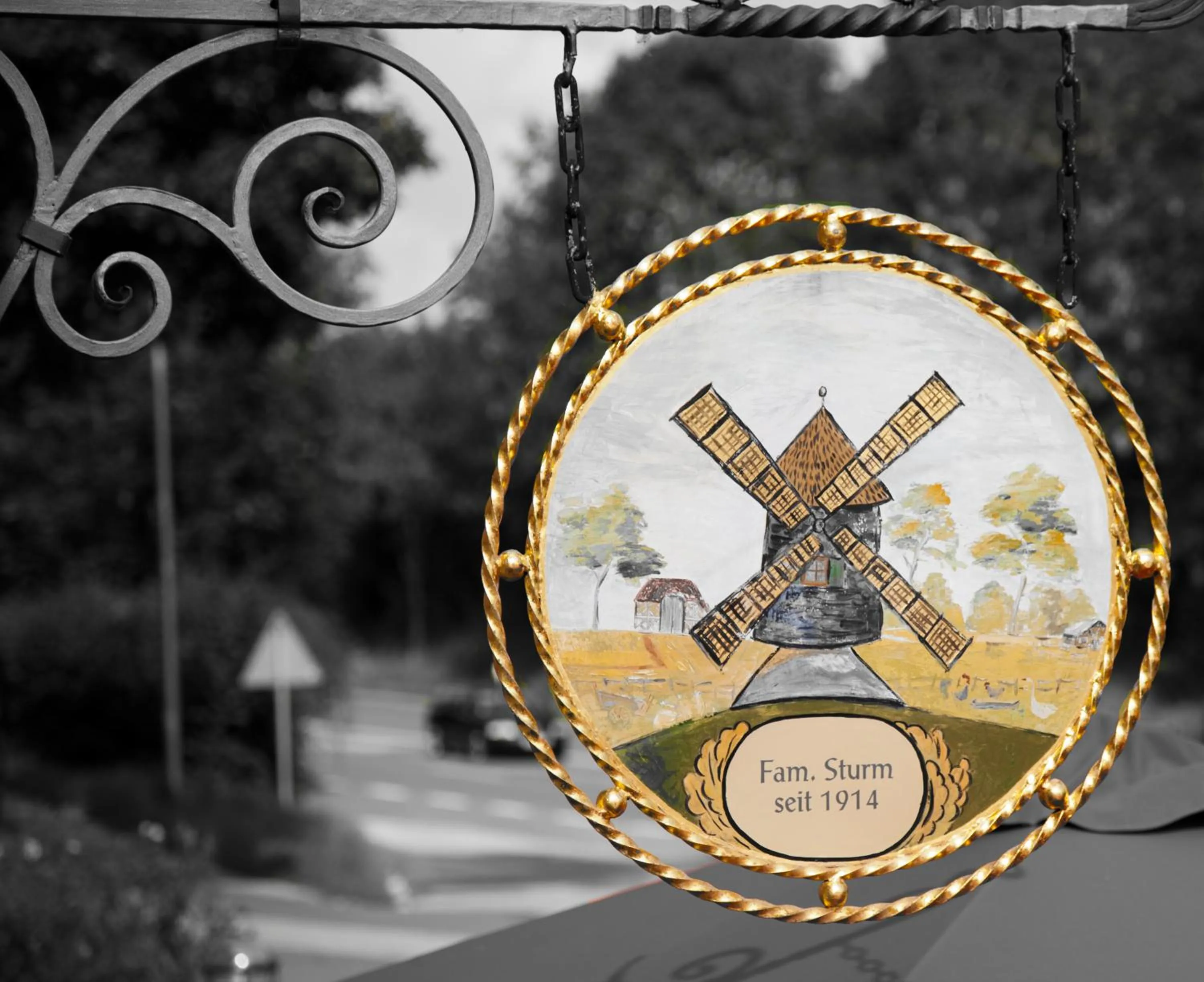 View (from property/room) in Hotel Restaurant zur Windmühle