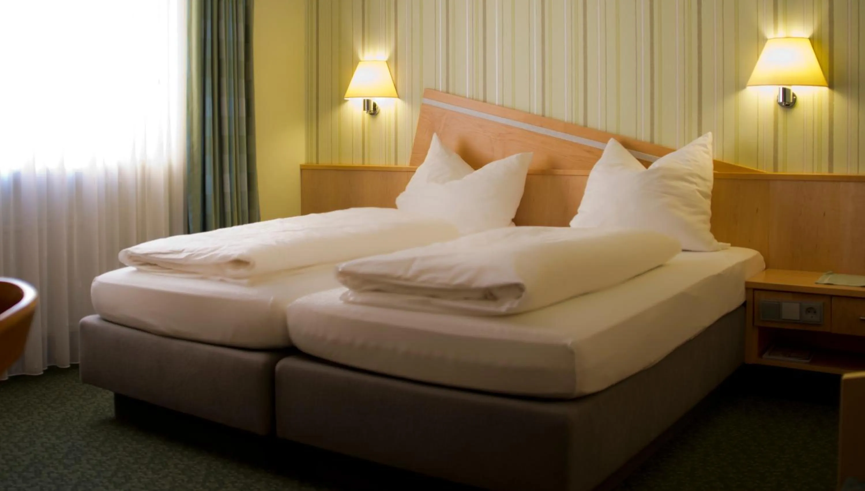 Decorative detail, Bed in Hotel Restaurant zur Windmühle